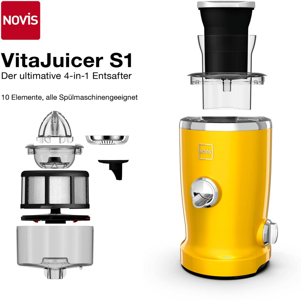 NOVIS Entsafter »VitaJuicer S1 gelb«, 240 W