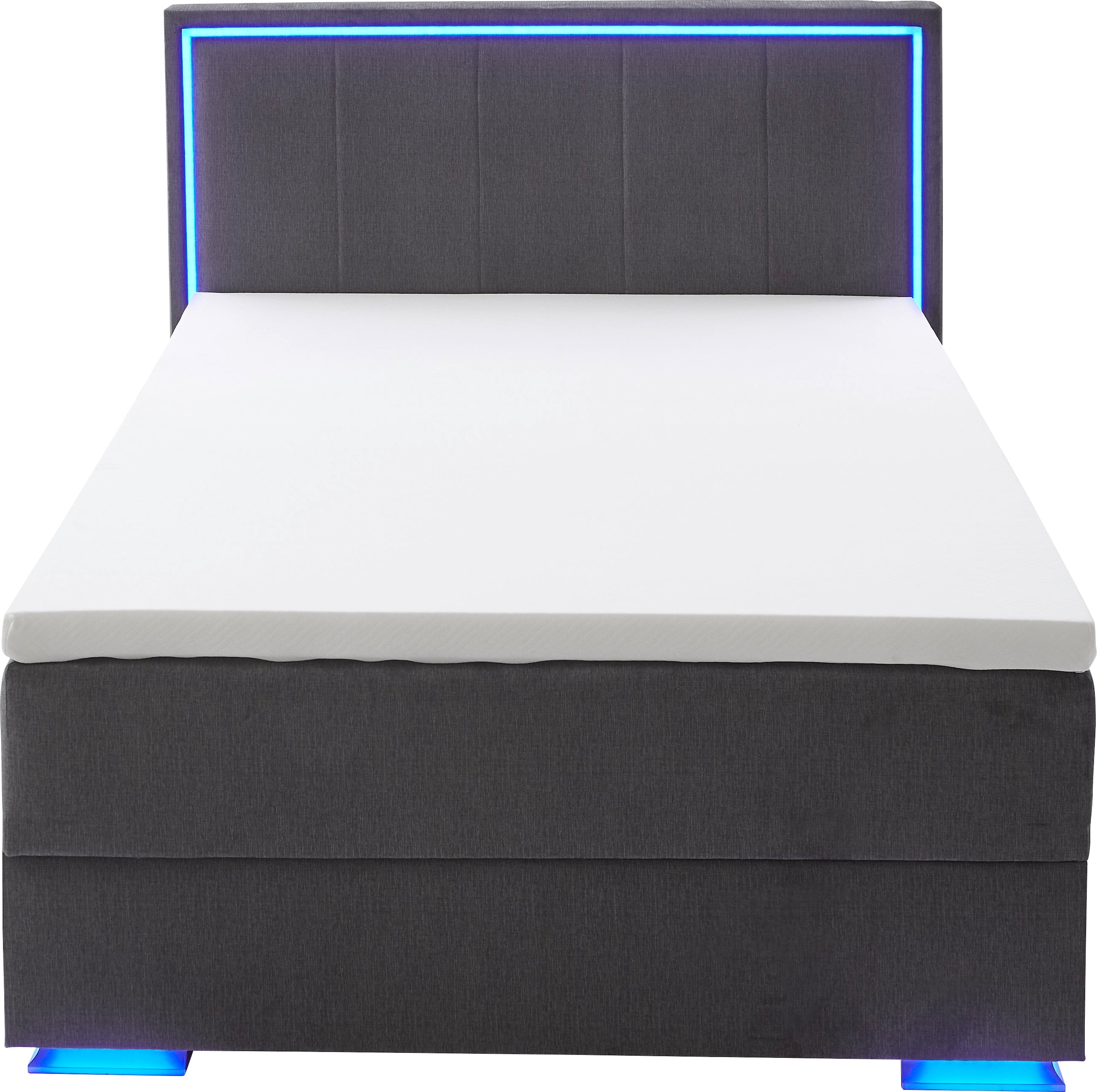 meise.möbel Boxspringbett »Colorado II«, inkl. LED-Beleuchtung & Topper