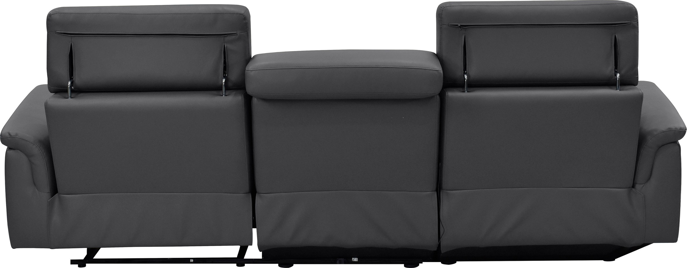 Places of Style Ecksofa »Pareli, L-Form, 259cm,m. Recamiere, Echtleder, Kunstleder, Webstoff«, man. o. elektr. Relaxfunktion, USB/Kopfteilverstellg u. LED