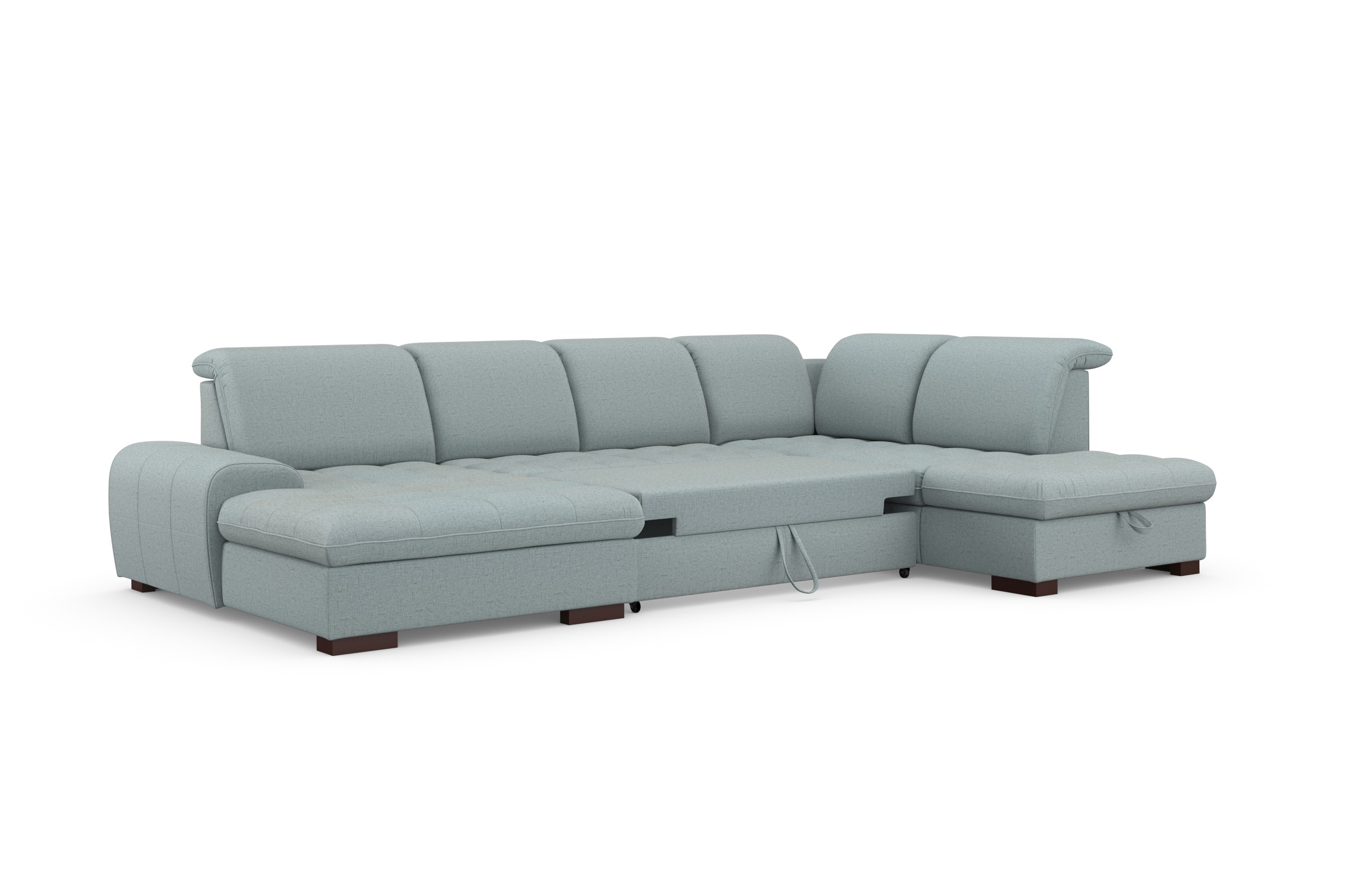 sit&more Wohnlandschaft »Luxor U-Form«, wahlweise mit Bettfunktion, Bettkasten und Kopfteilverstellung