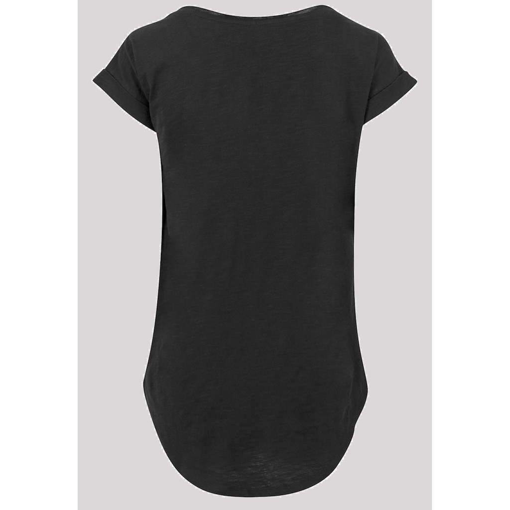 F4NT4STIC Kurzarmshirt »F4NT4STIC Damen Friends How You Doin with Ladies Long Slub Tee«, (1 tlg.)