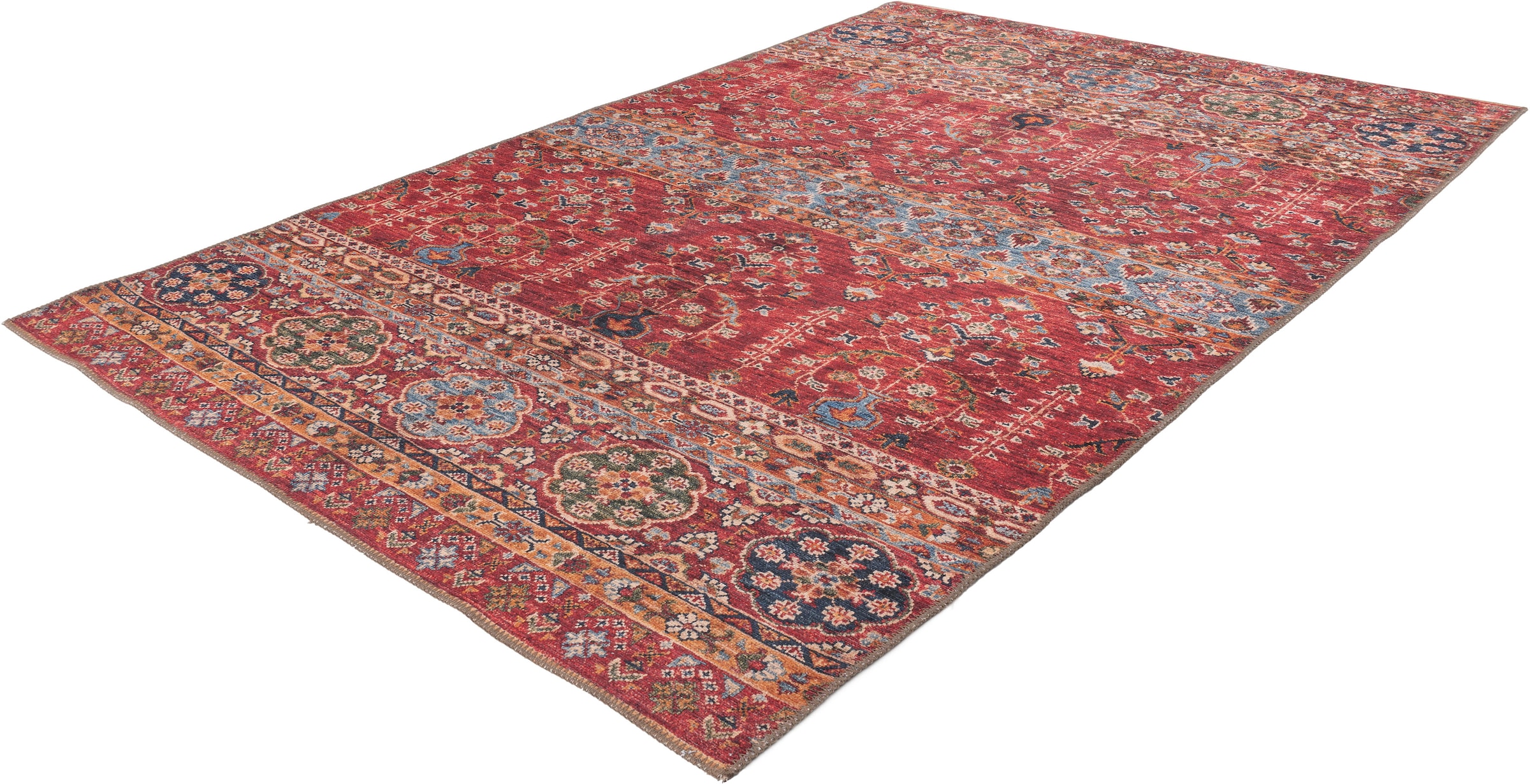 me gusta Teppich »Faye 325«, rechteckig, 6 mm Höhe, Flachgewebe, gedrucktes Motiv, Wohnzimmer, Esszimmer