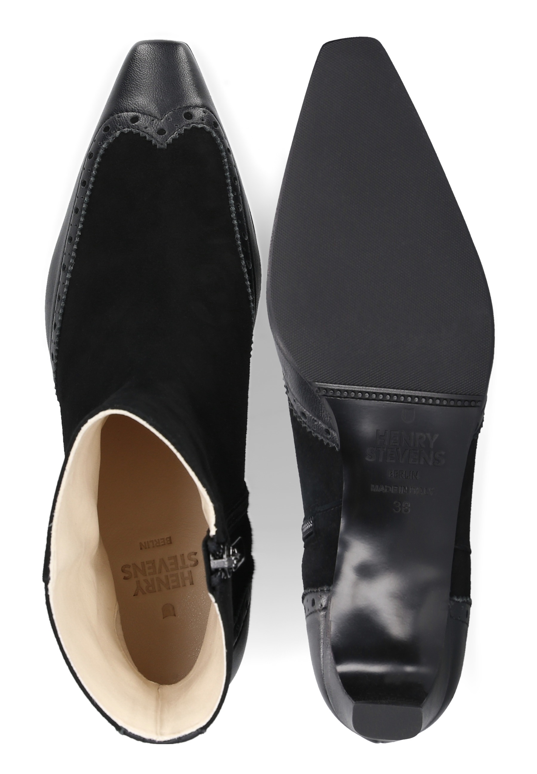 Henry Stevens Schlupfboots »Madison ZB40«  Damen Stiefelette mit Absatz handgefertigt, Lederschuh