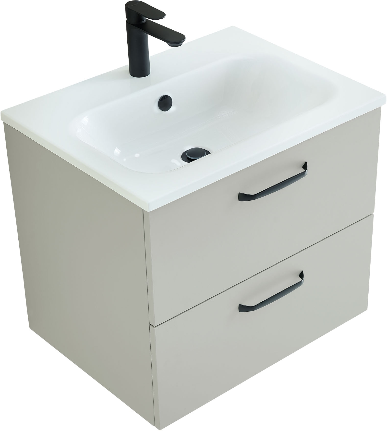 Saphir Badmöbel-Set "Quickset 500, Waschtischunterschrank mit Mineralmarmor günstig online kaufen