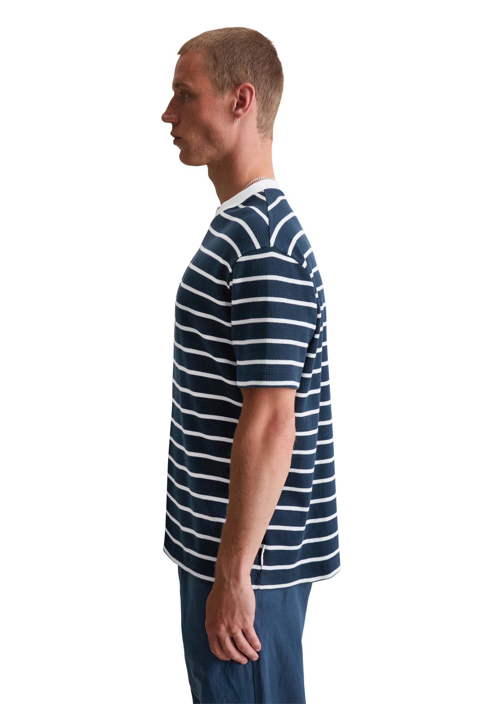 Marc OPolo DENIM T-Shirt "aus weichem Waffel-Jersey" günstig online kaufen