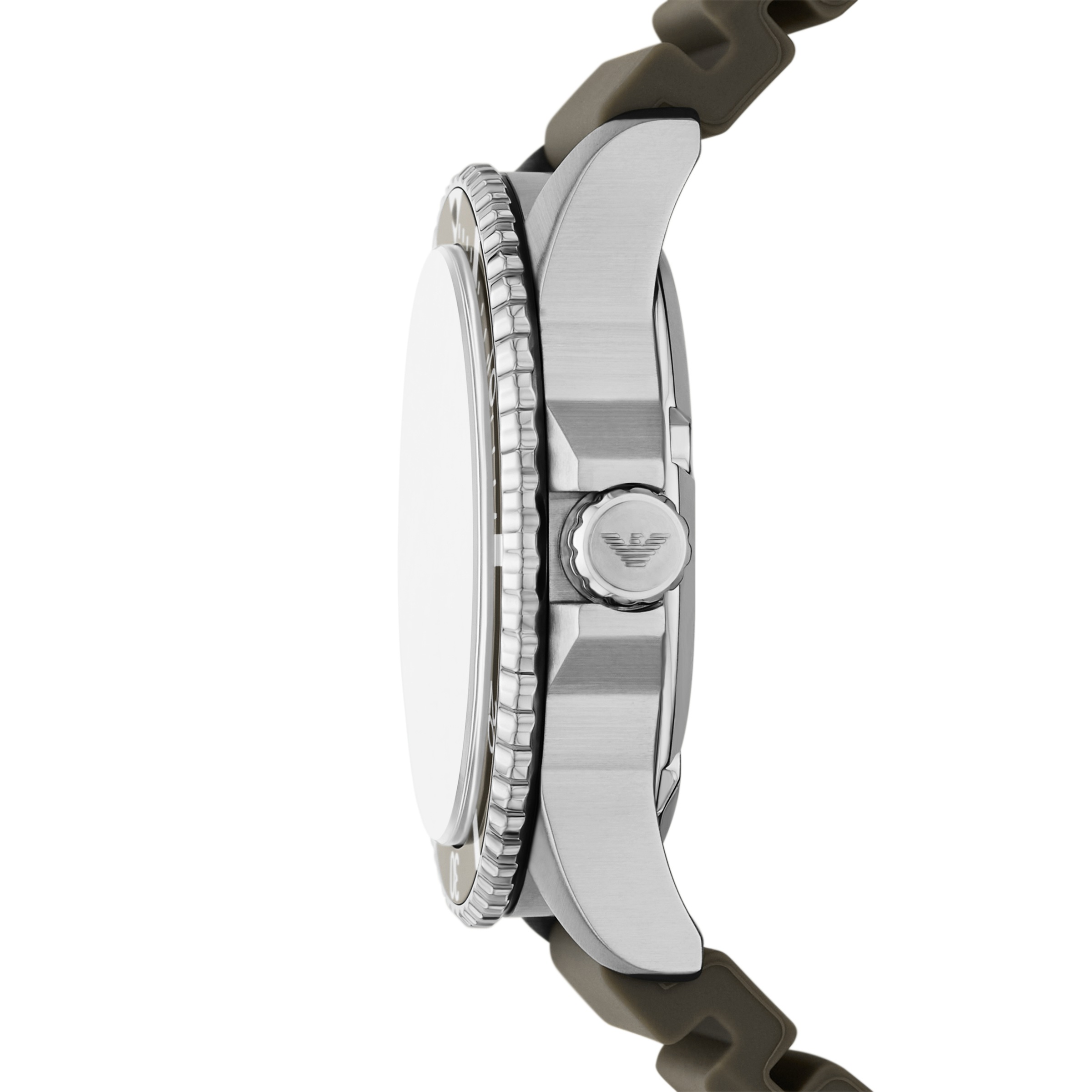 Emporio Armani Solaruhr, Armbanduhr, Herrenuhr, Silikonarmband, analog, Tag, 12/24-Std.-Anzeige