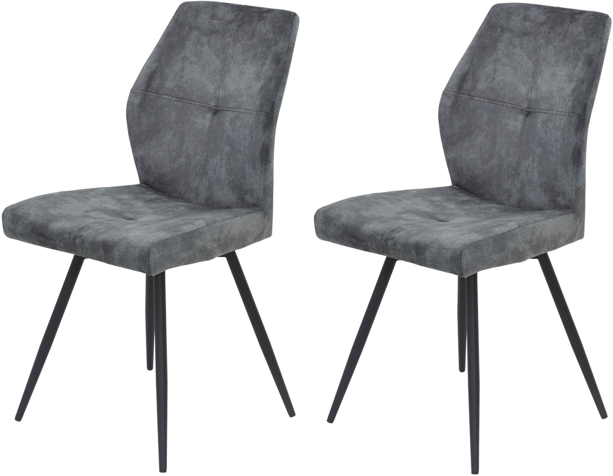 HELA 4-Fußstuhl "ALLY", (Set), 2 St., Microfaser VINTAGE-Polyester, 4-Fuß, günstig online kaufen