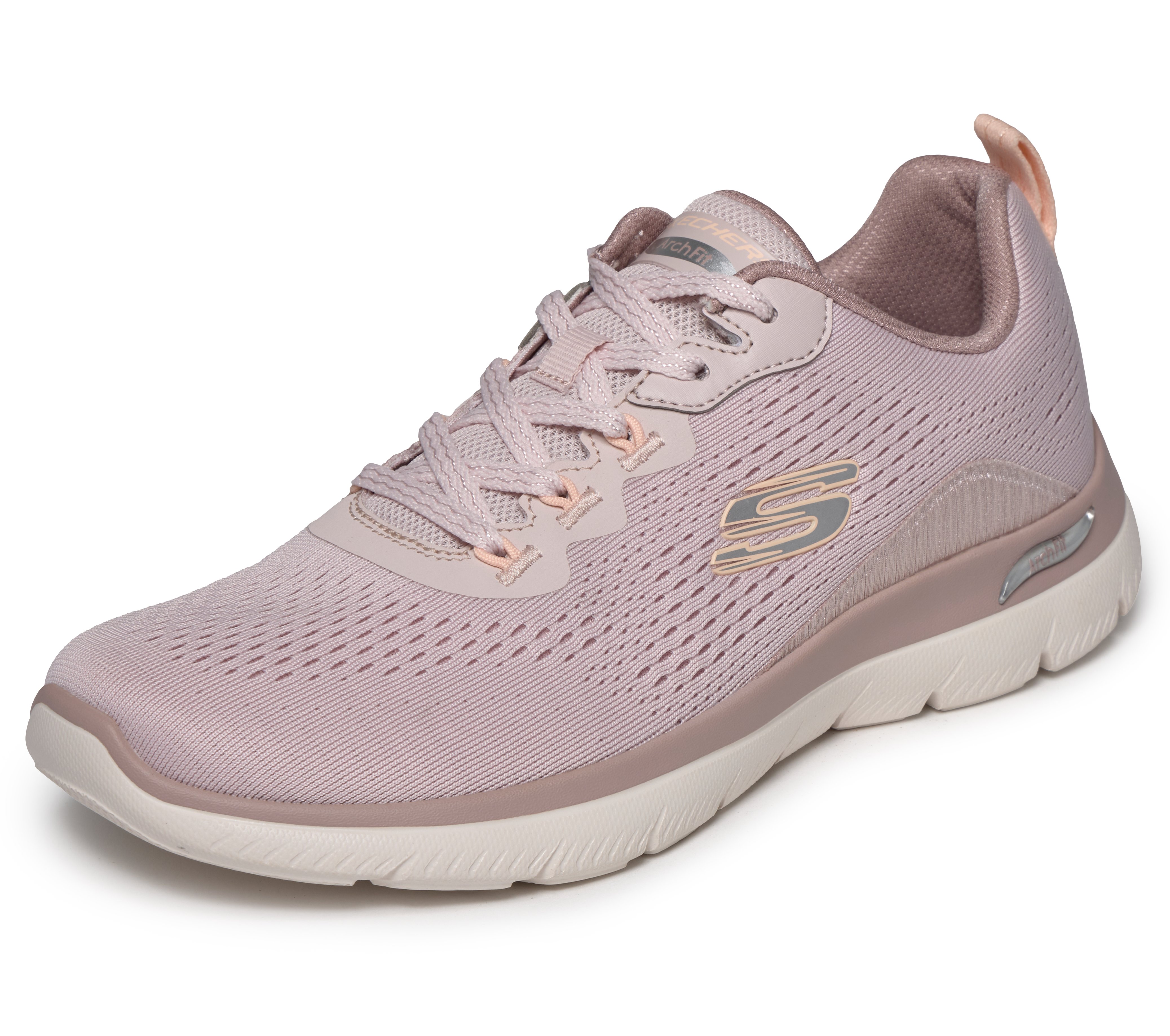 Skechers Sneaker "ARCH FIT SUMMITS-DAILY FLOW" Schnürschuh, Halbschuh, Freizeitsneaker für Maschinenwäsche geeignet