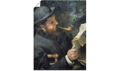 Wandbild »Bildnis Claude Monet mit Pfeife«, Mann, (1 St.)