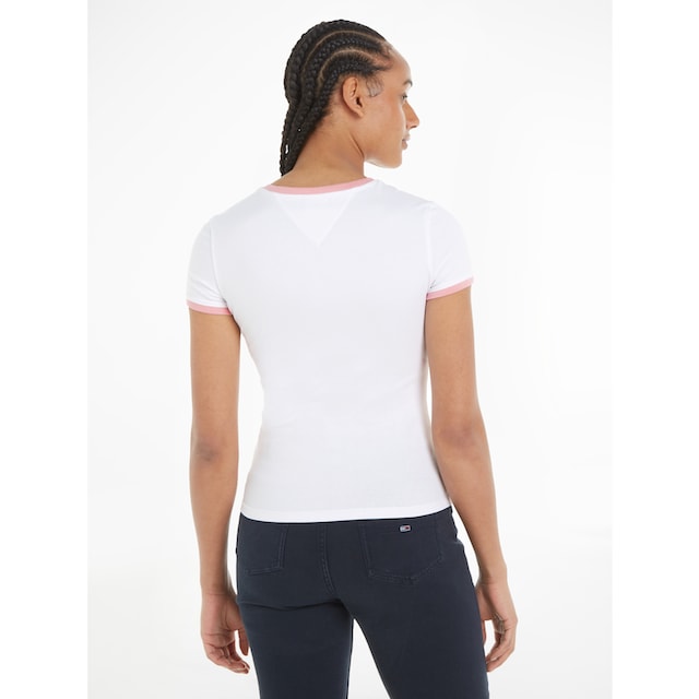 Tommy Jeans T-Shirt »TJW SLIM SIGNATURE TEE SS«, mit Rundhalsausschnitt für  bestellen | BAUR