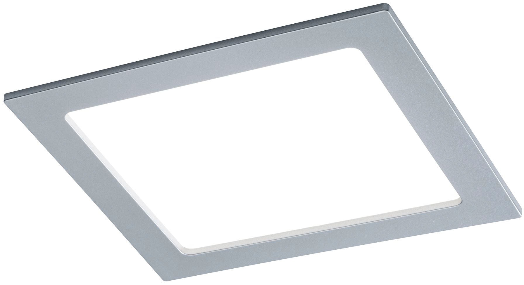 LED Panel »LED Einbaupanel eckig 220x220mm 16,5W 4.000K Chrom matt«, 1...