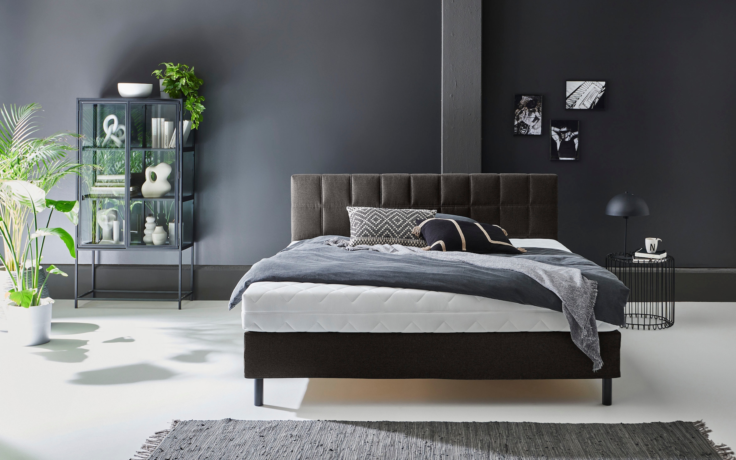 ATLANTIC home collection Boxbett "Nikola" Massivholzfüßen, mit / ohne Matra günstig online kaufen