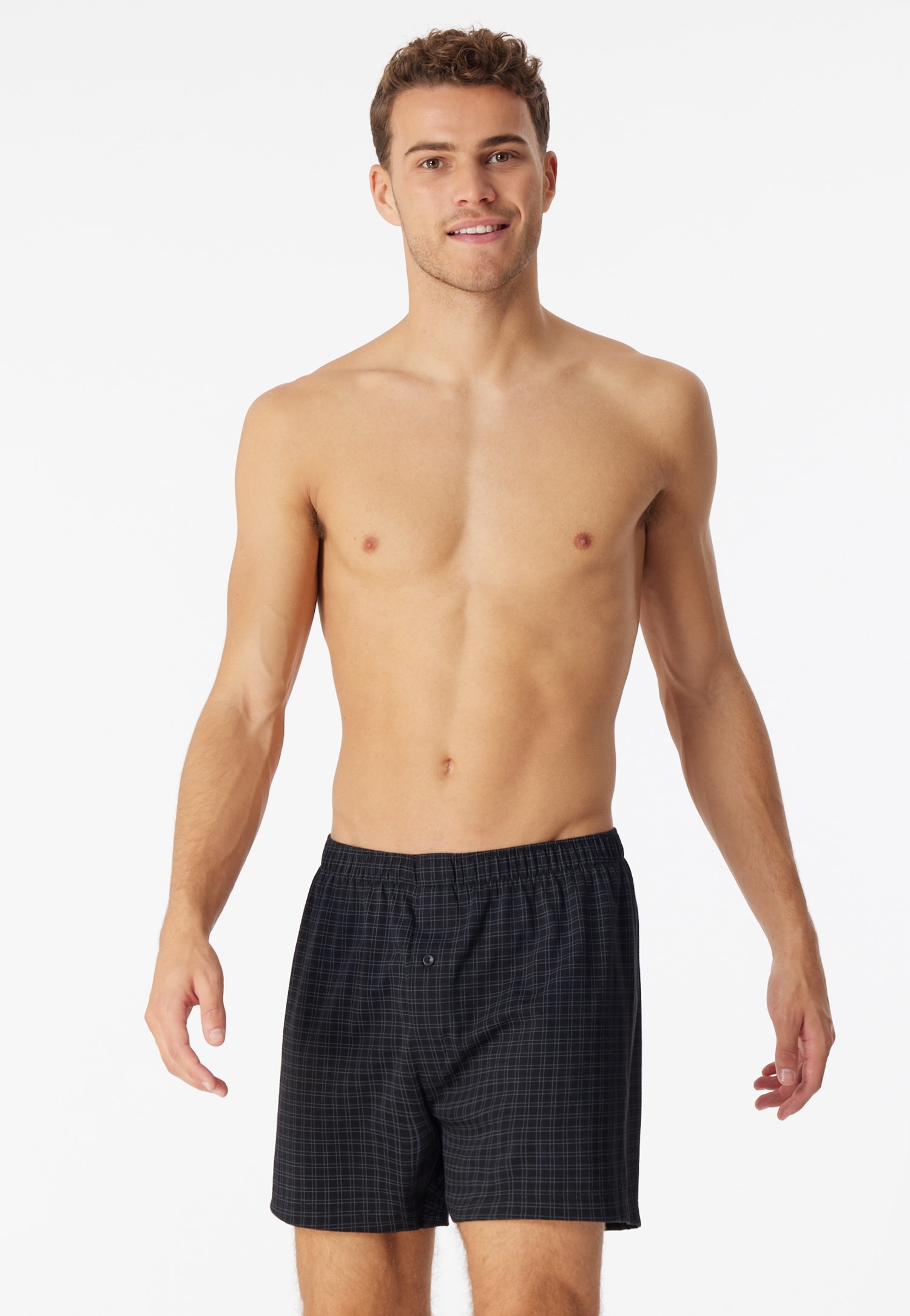 Schiesser Boxershorts »Cotton Casual«, mit Eingriff, kariert