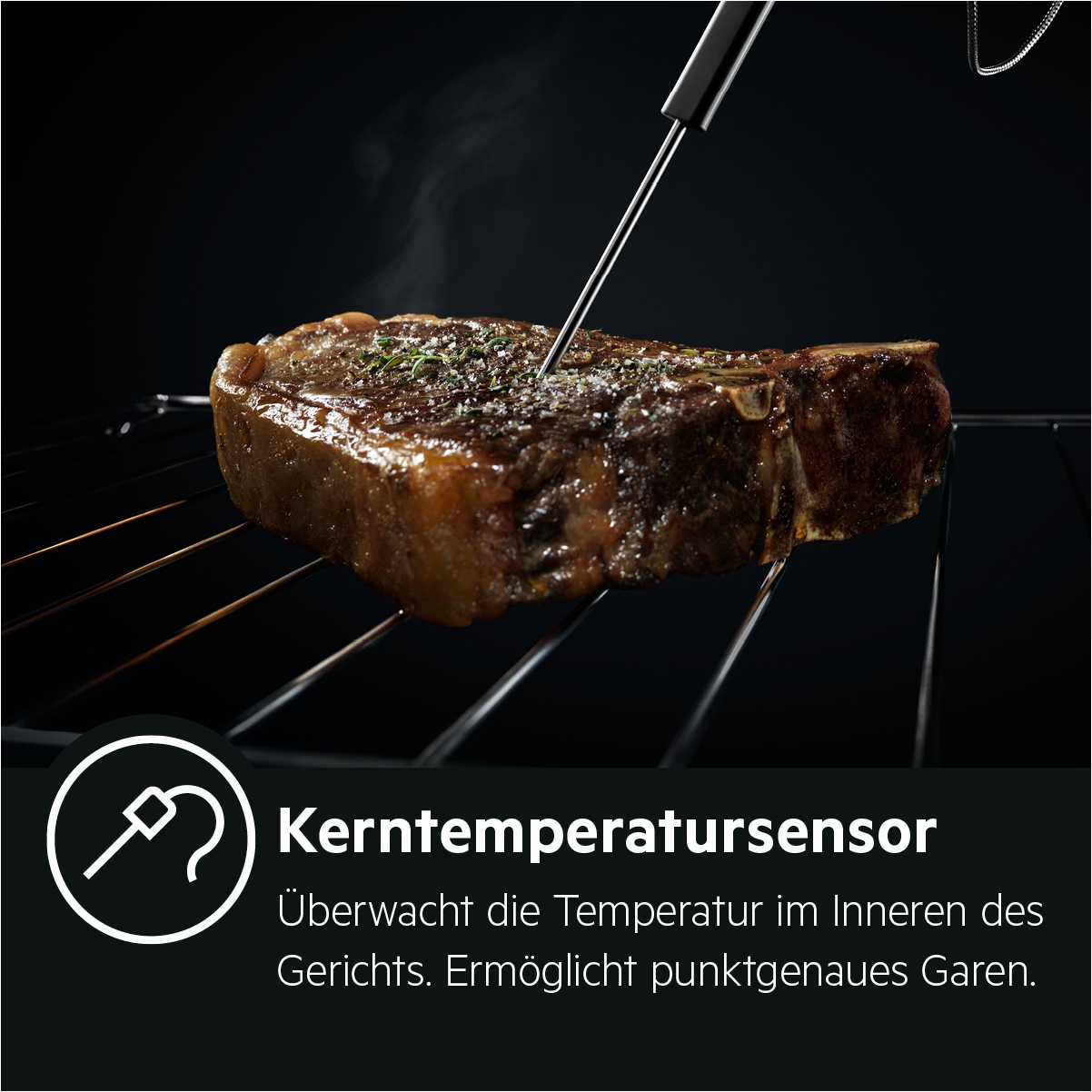 AEG Einbaubackofen  »BSE99823BM«, SteamPro - Dampf- & Sous Vide-Garen, Kerntemperatursensor, WiFi, Grill