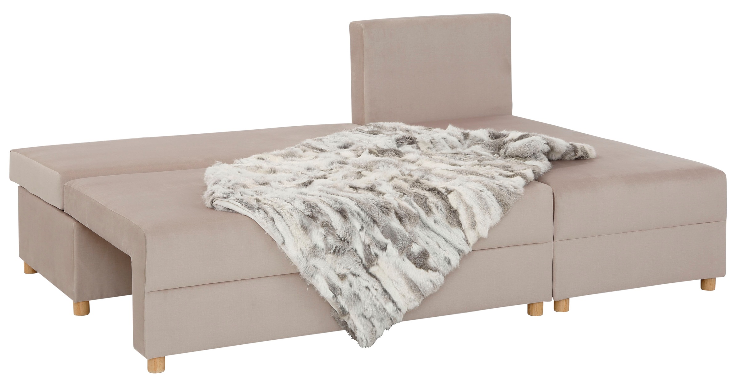 INOSIGN Ecksofa »Mick L-Form«, Longchair links/rechts montierbar, wahlweise mit Bettfunktion
