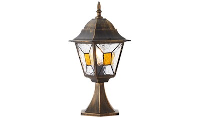 Brilliant Außen-Wandleuchte »Janel«, 1 flammig-flammig, Wandlampe -  Haustürleuchte - 44,5cm Höhe - E27 Fassung - schwarz gold kaufen | BAUR