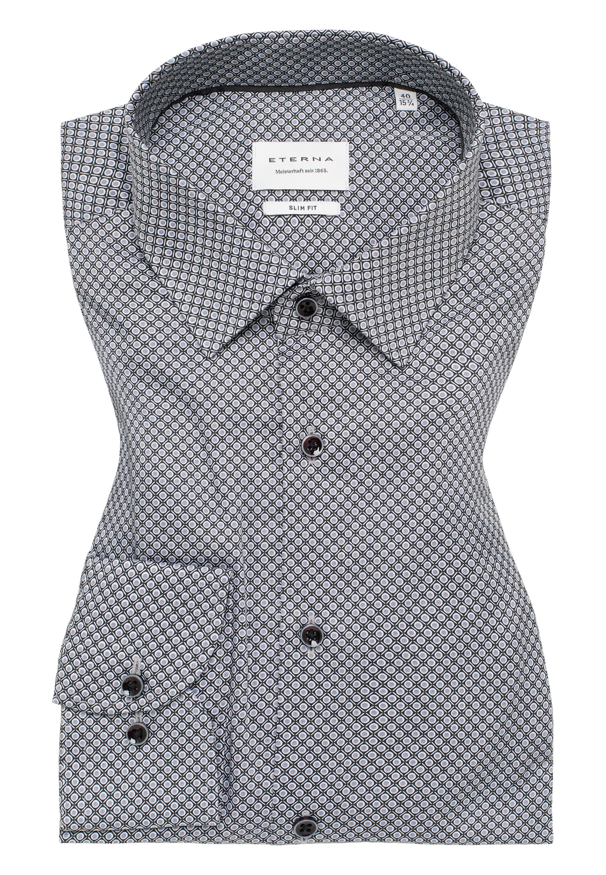 Eterna Langarmhemd »SLIM FIT«, NON IRON (bügelfrei)