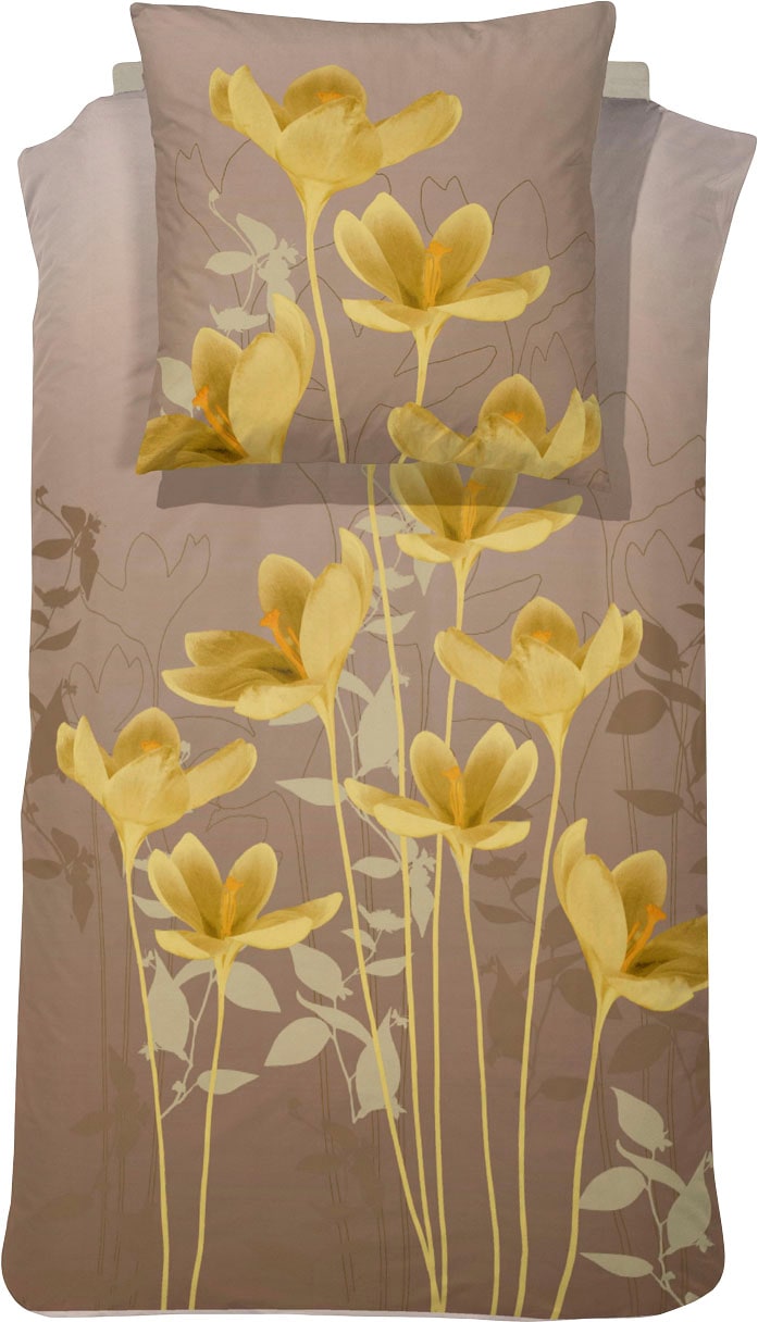 Cinderella Wendebettwäsche "Olivia" 2 Stk. mit Krokussen günstig online kaufen