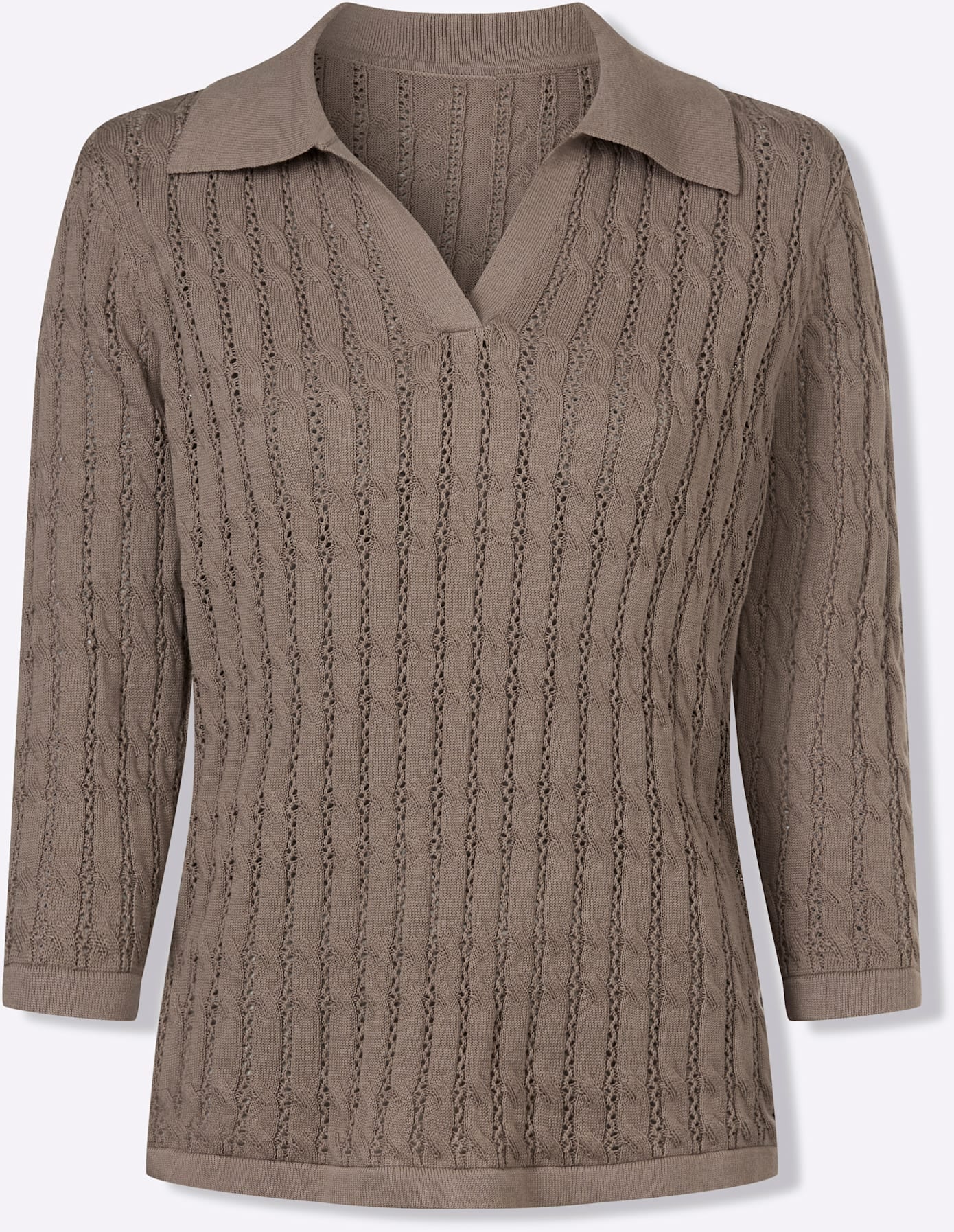 Inspirationen Polokragenpullover »Polopullover«