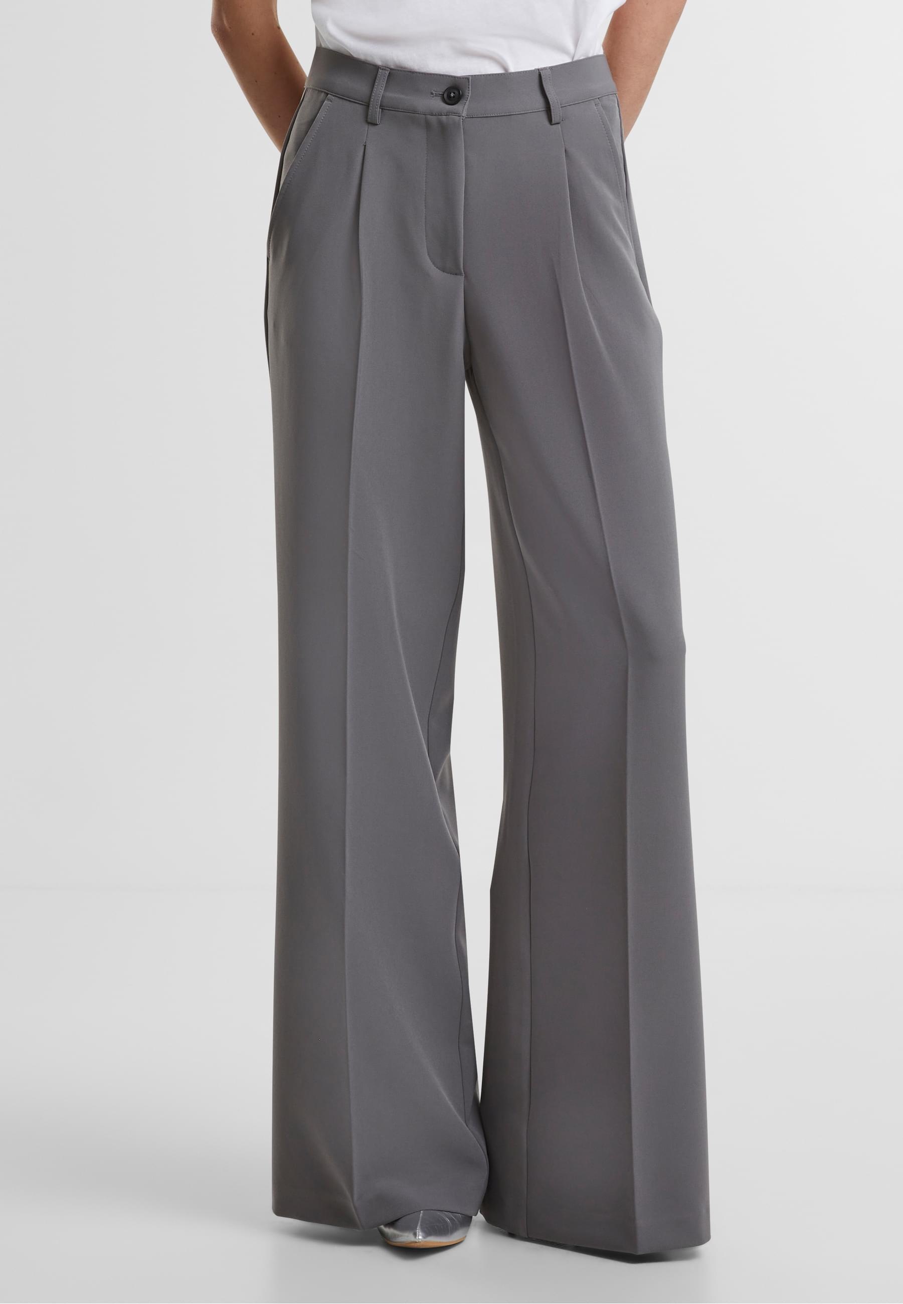 URBAN CLASSICS Stoffhose »Urban Classics Ladies Wide Leg Trousers«, (1 tlg.)