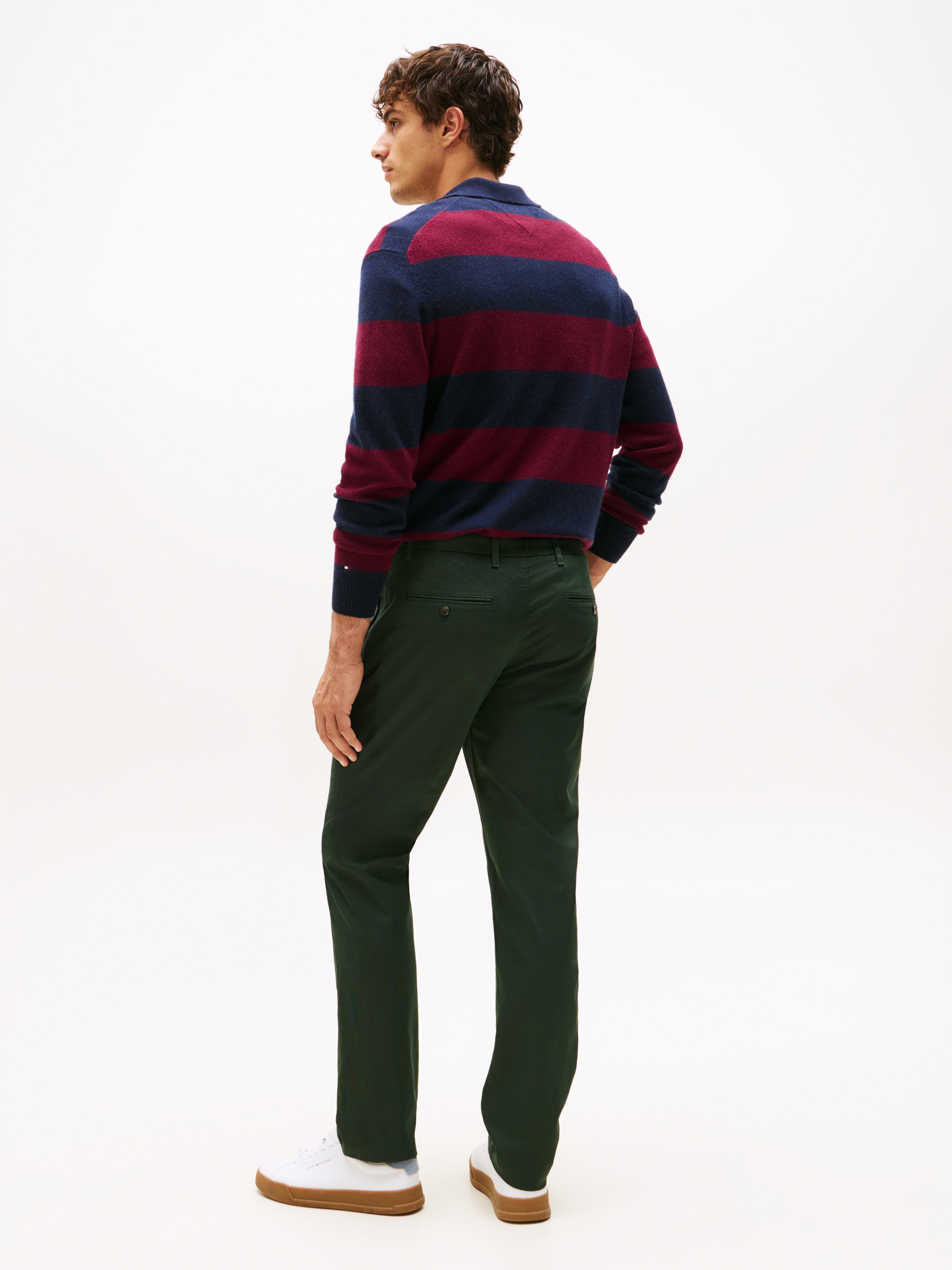 Tommy Hilfiger Chinohose »DENTON PRINTED STRU«, Straight Leg Fit, Baumwollstretch mit Struktur