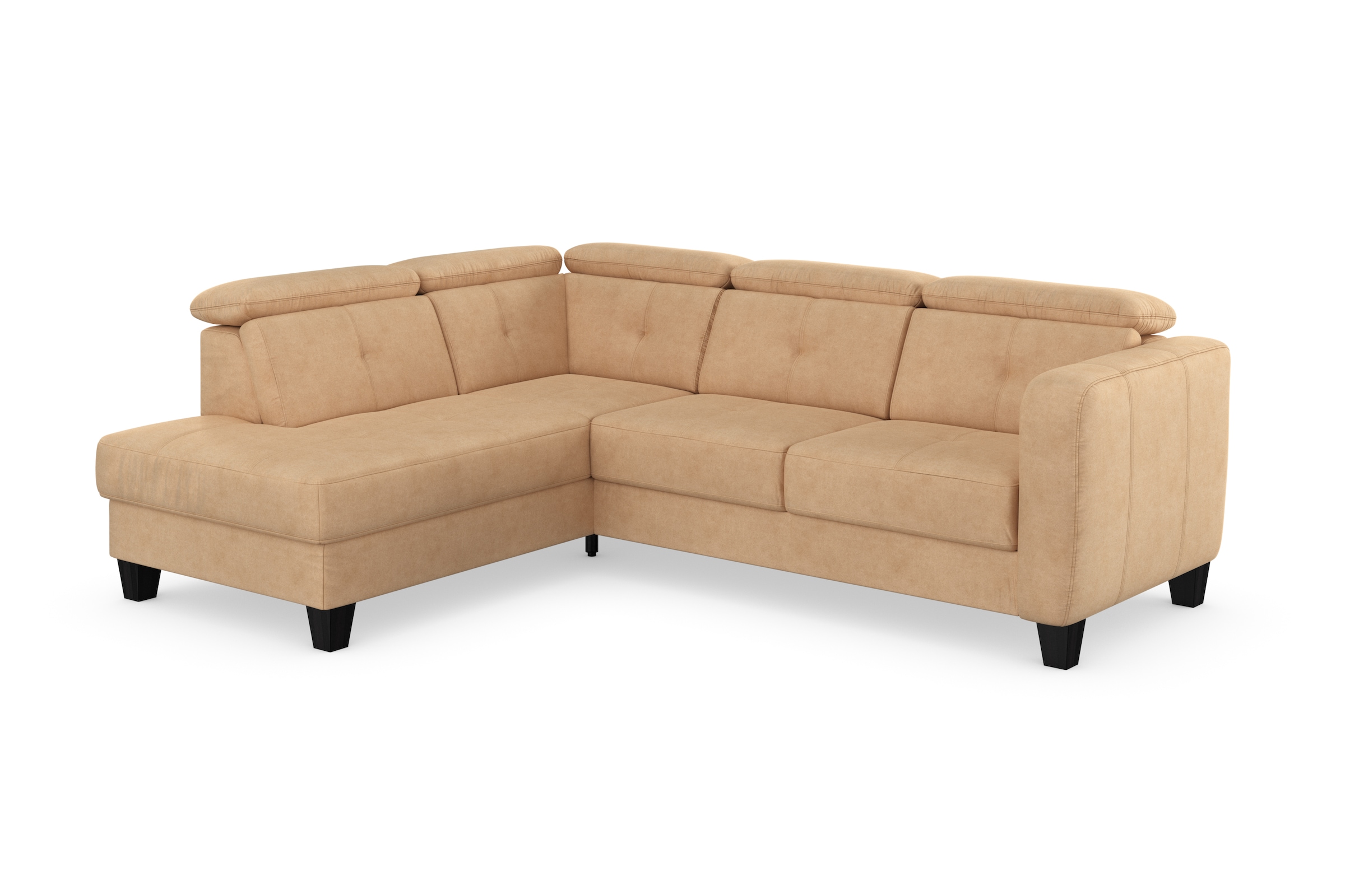 sit&more Ecksofa »Belluci L-Form« inklusive Federkern, wahlweise mit Bettfunktion und Bettkasten