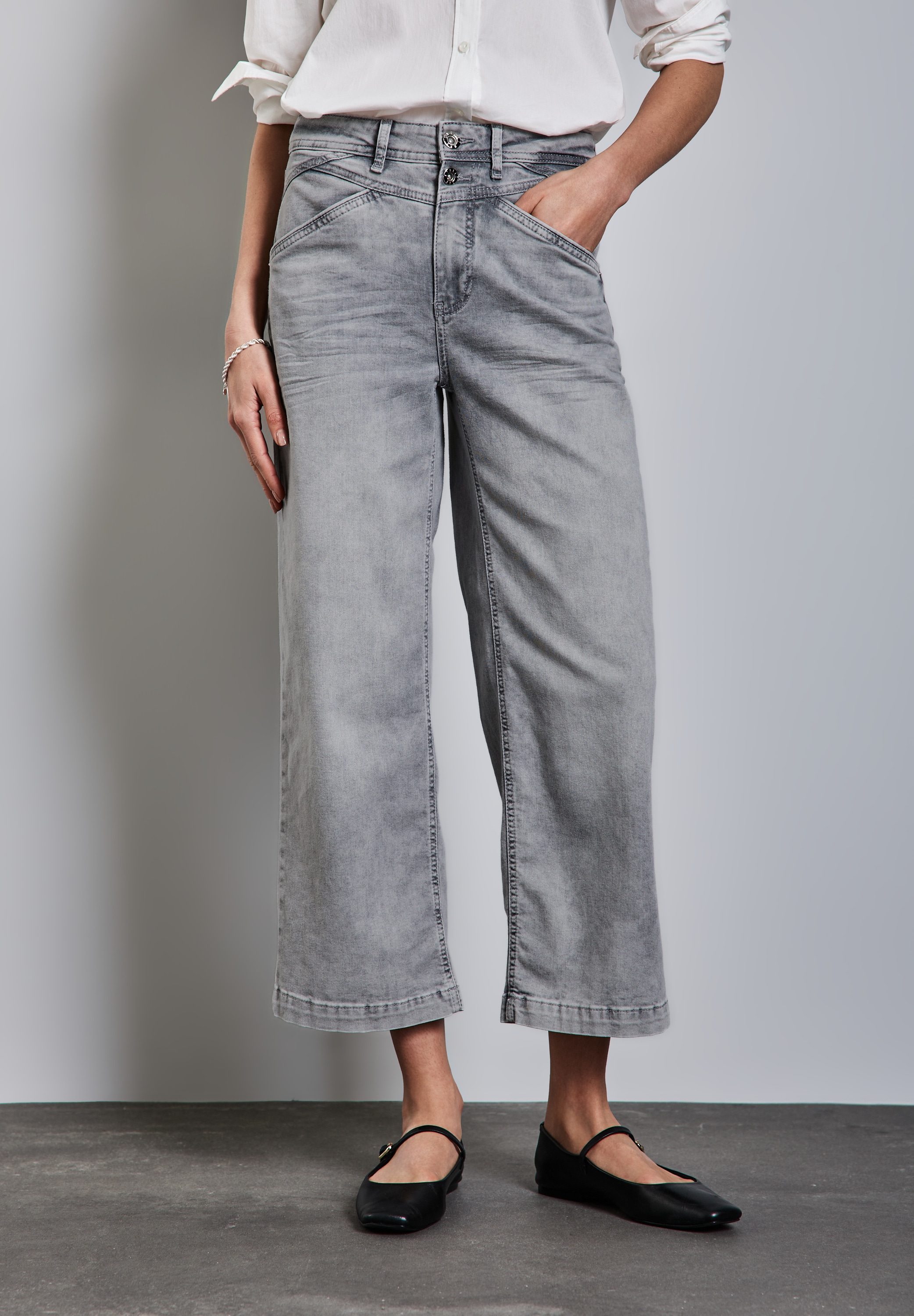 STREET ONE Weite Džinsai im Four-Pocket Style