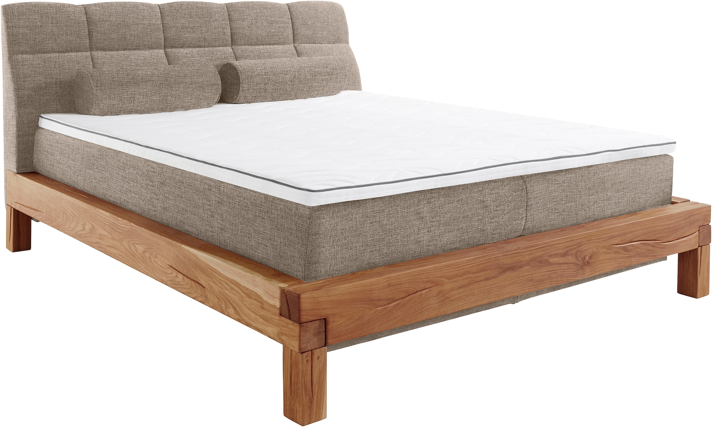 Home affaire Boxspringbett »Villads«, Liegefläche: 180/200 cm, Inside-Boxspring-Unterbau, recycelte Stoffe