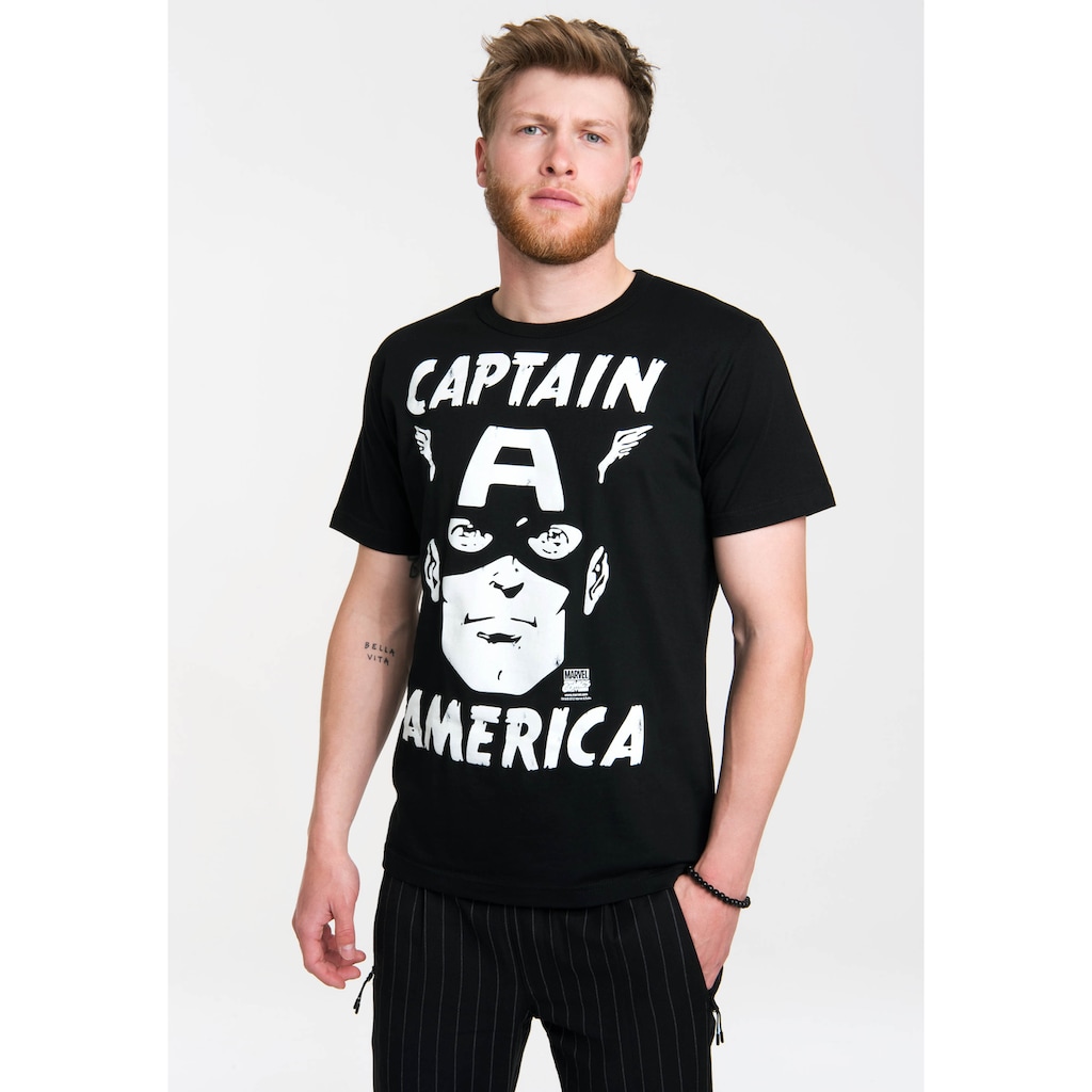 LOGOSHIRT T-Shirt »Captain America - Marvel«