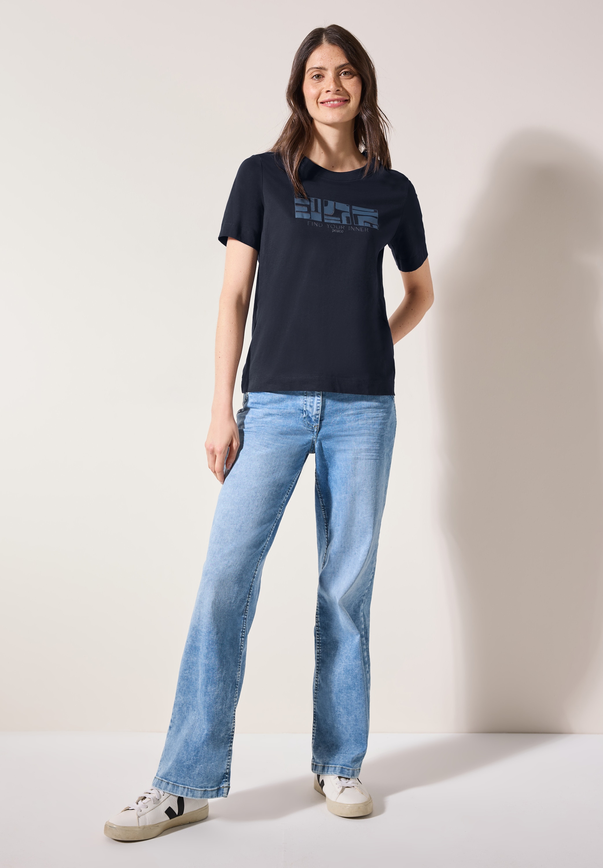 Cecil T-Shirt, aus reiner Baumwolle