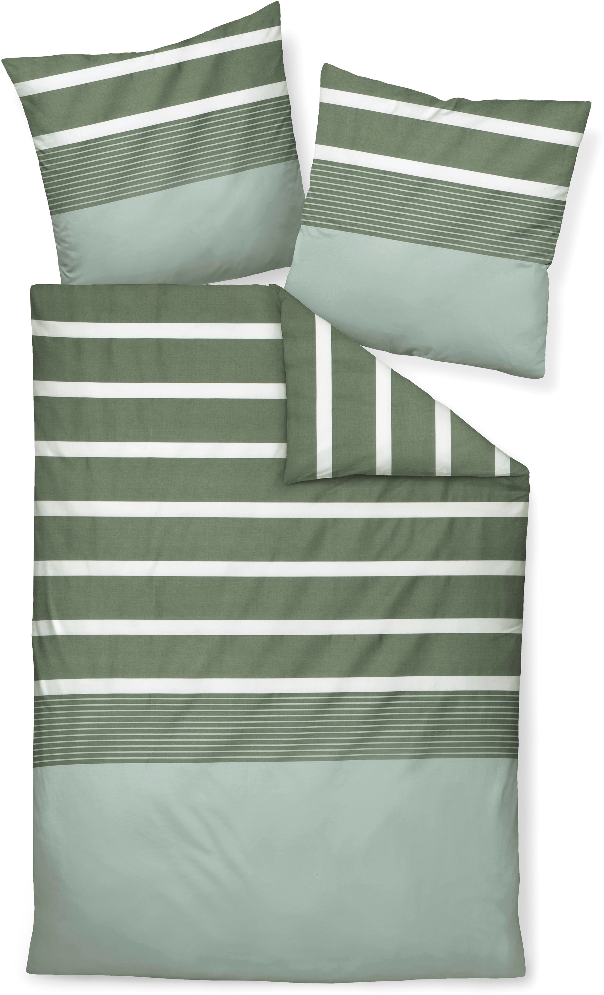 Janine Bettwäsche "J. D. 8468" 2 Stk. Bettwäsche im Streifen-Design in vers günstig online kaufen