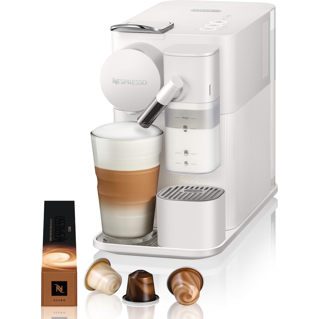 Nespresso Kapselmaschine »Lattissima One EN510.W von DeLonghi, White«