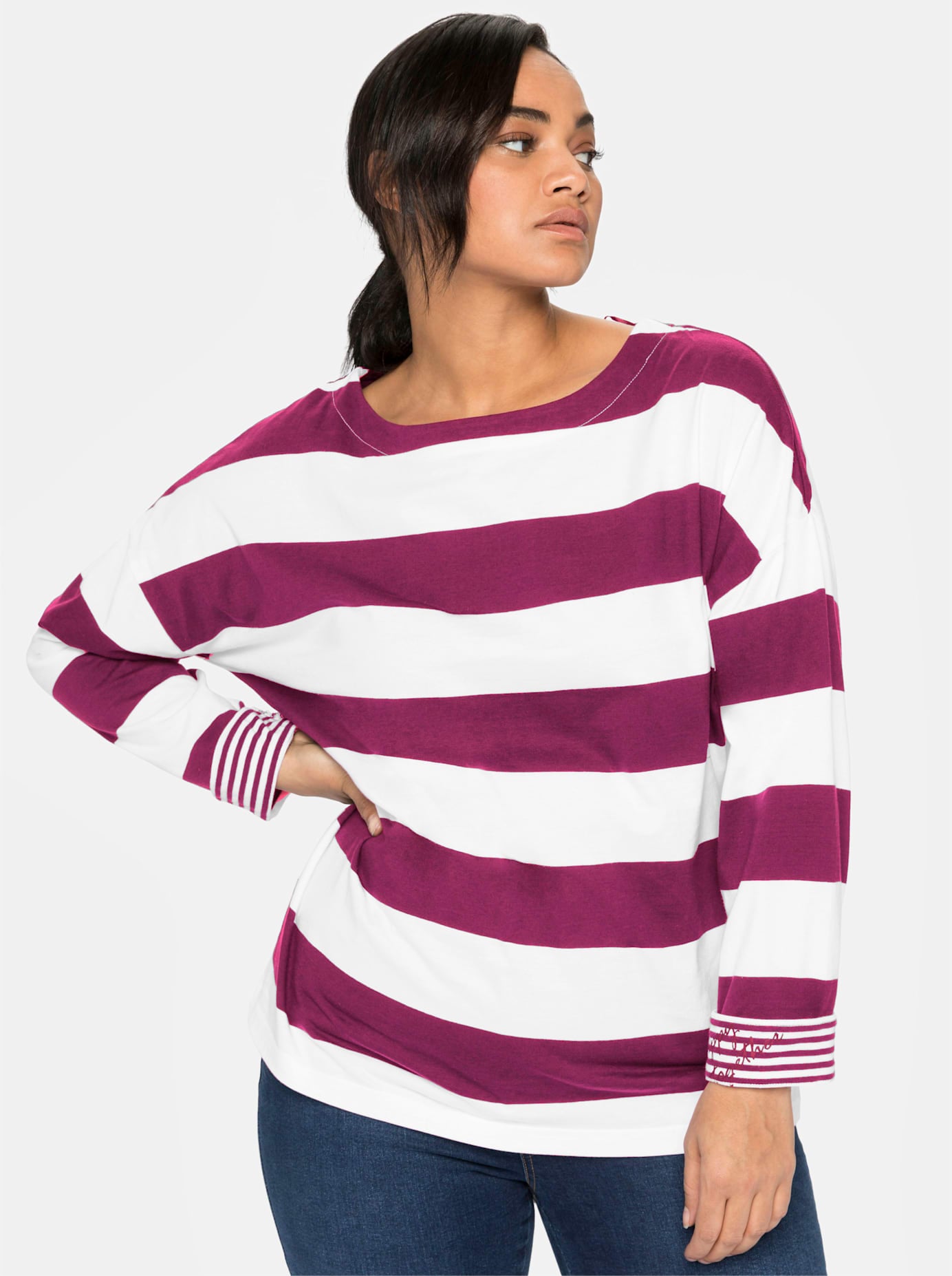 Sheego Langarmshirt »Langarmshirt« 1