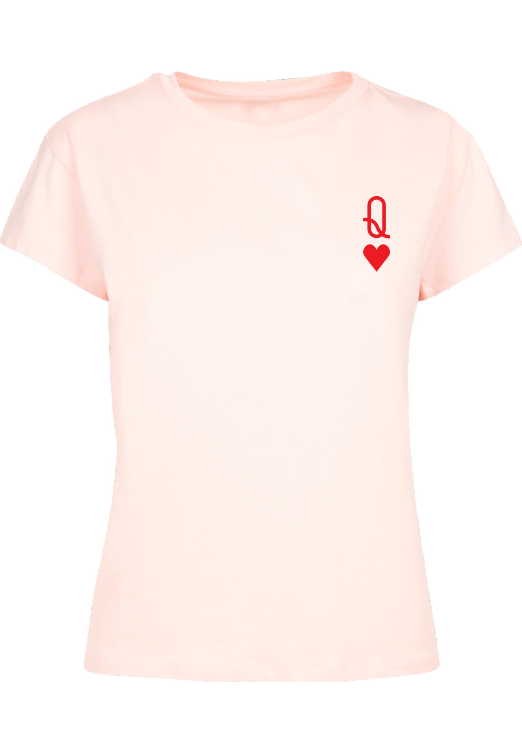 Merchcode T-Shirt "Merchcode Ladies Hugs & Love - Queen of Hearts Box Tee" günstig online kaufen