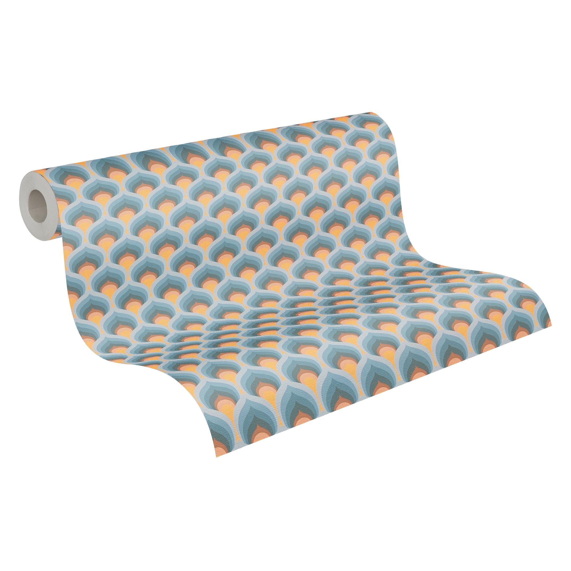 A.S. Création Vliestapete »Retro Chic Grafik-Tapete Mustertapete Retro 3D« matt strukturiert Vintage Vliestapete für Schlafzimmer Küche Wohnzimmer Grafik Design