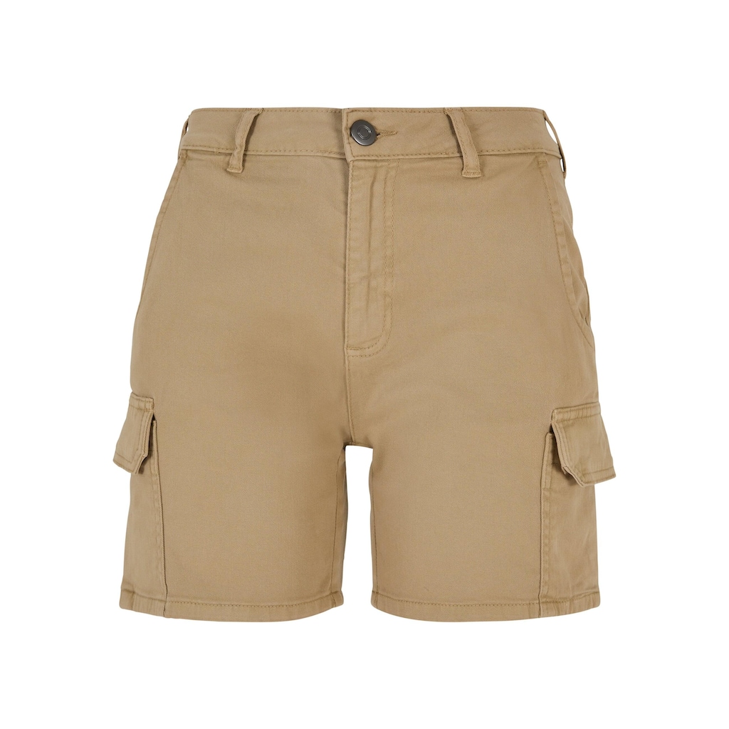 URBAN CLASSICS Cargohose »Urban Classics Damen Ladies High Waist Cargo Shorts«, (1 tlg.)