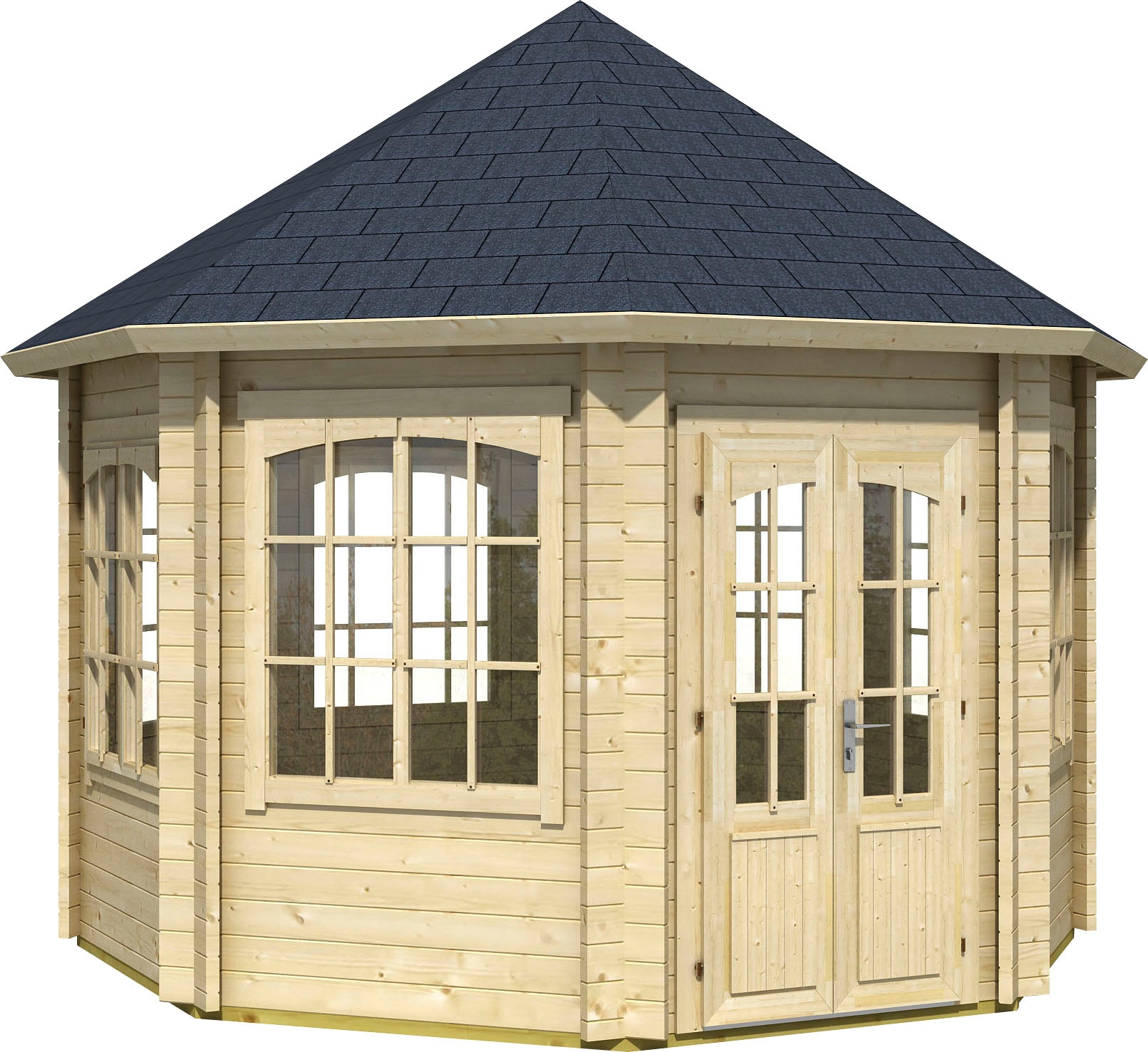 LASITA MAJA Pavillon "Jamaica" BxT: 389,4x389,4 cm, Fichtenholz
