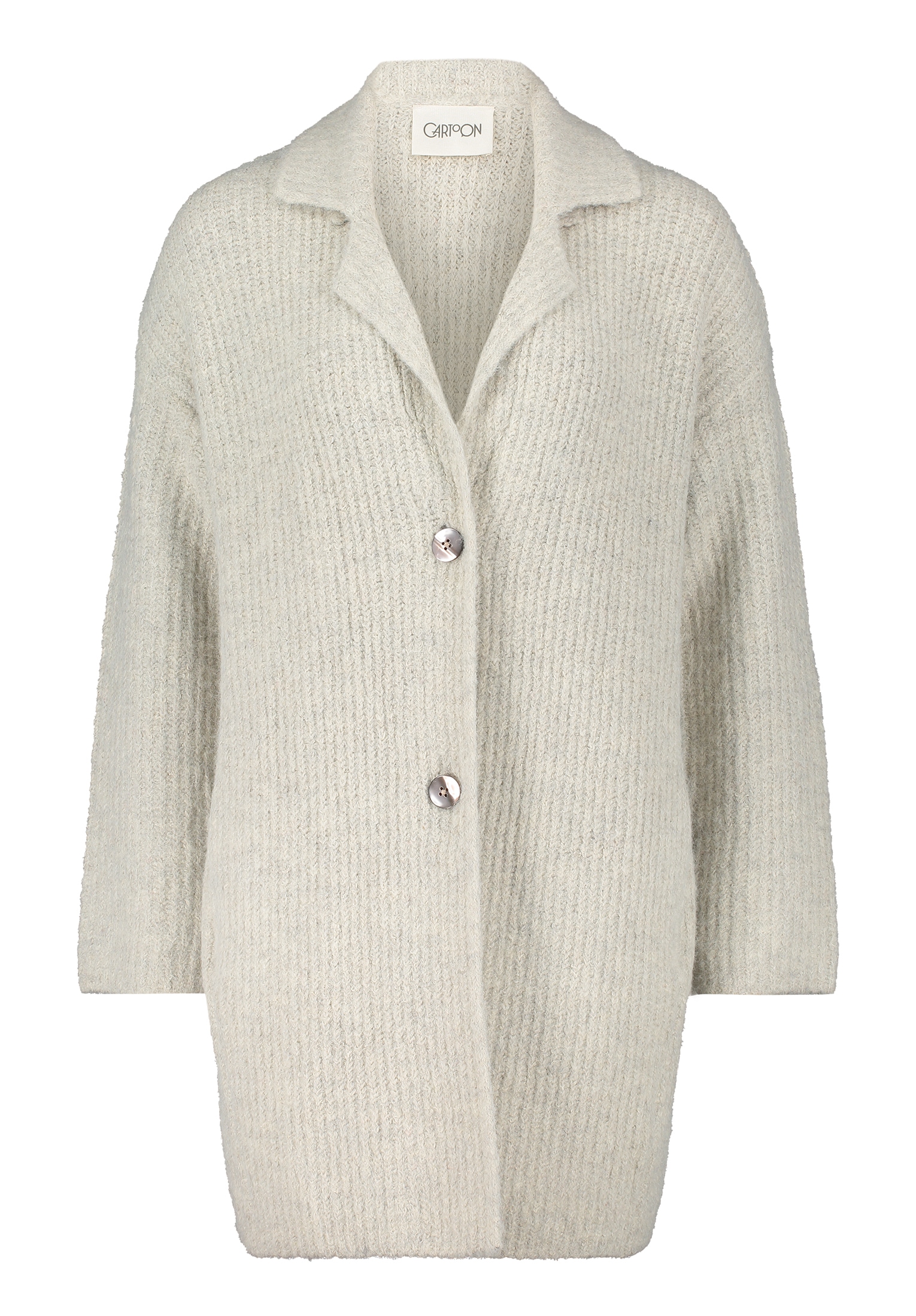 Cartoon Strickjacke »Cartoon Strick-Cardigan mit Reverskragen«, Struktur