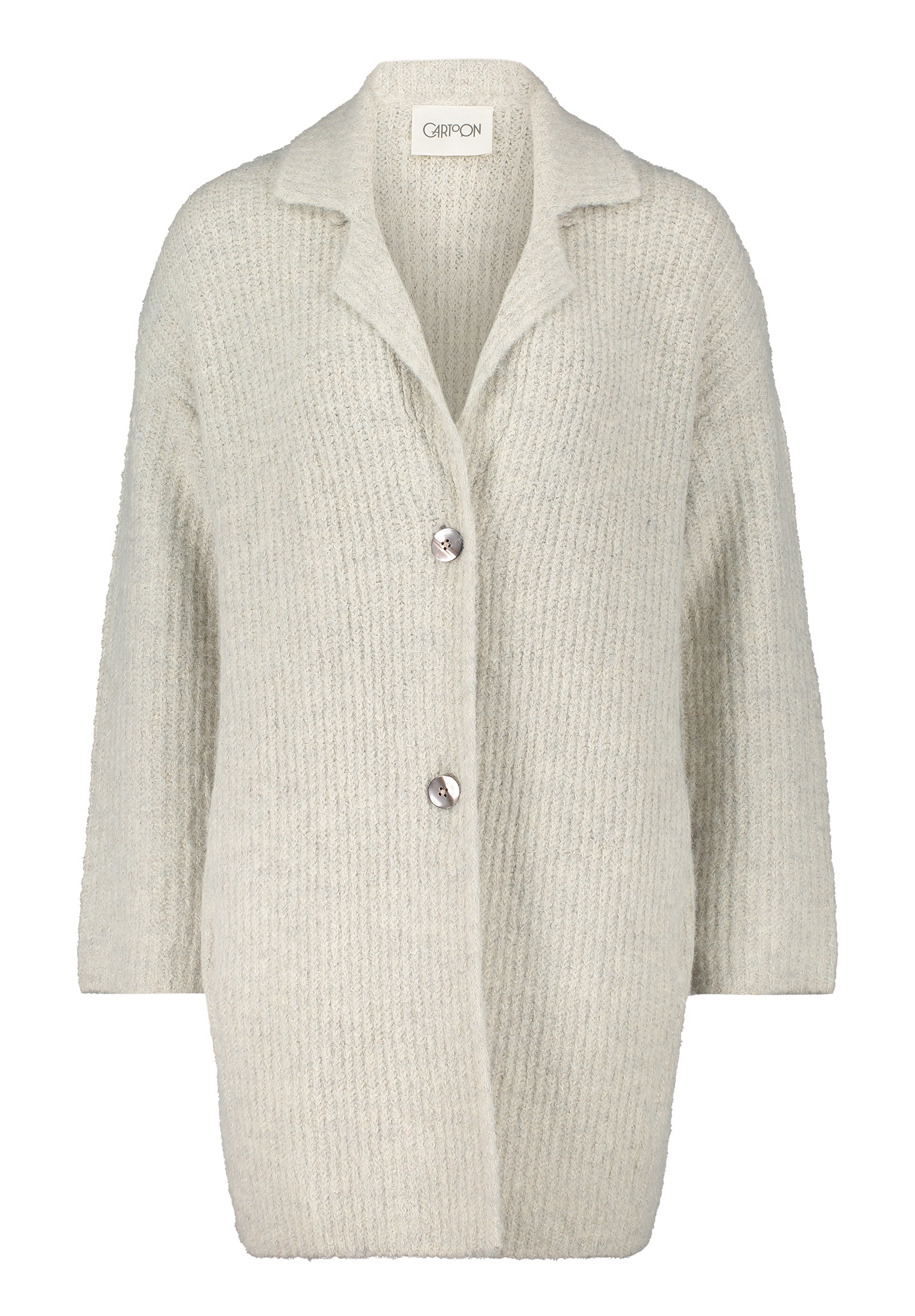 Cartoon Strickjacke "Cartoon Damen Strick-Cardigan mit Reverskragen", Struk günstig online kaufen