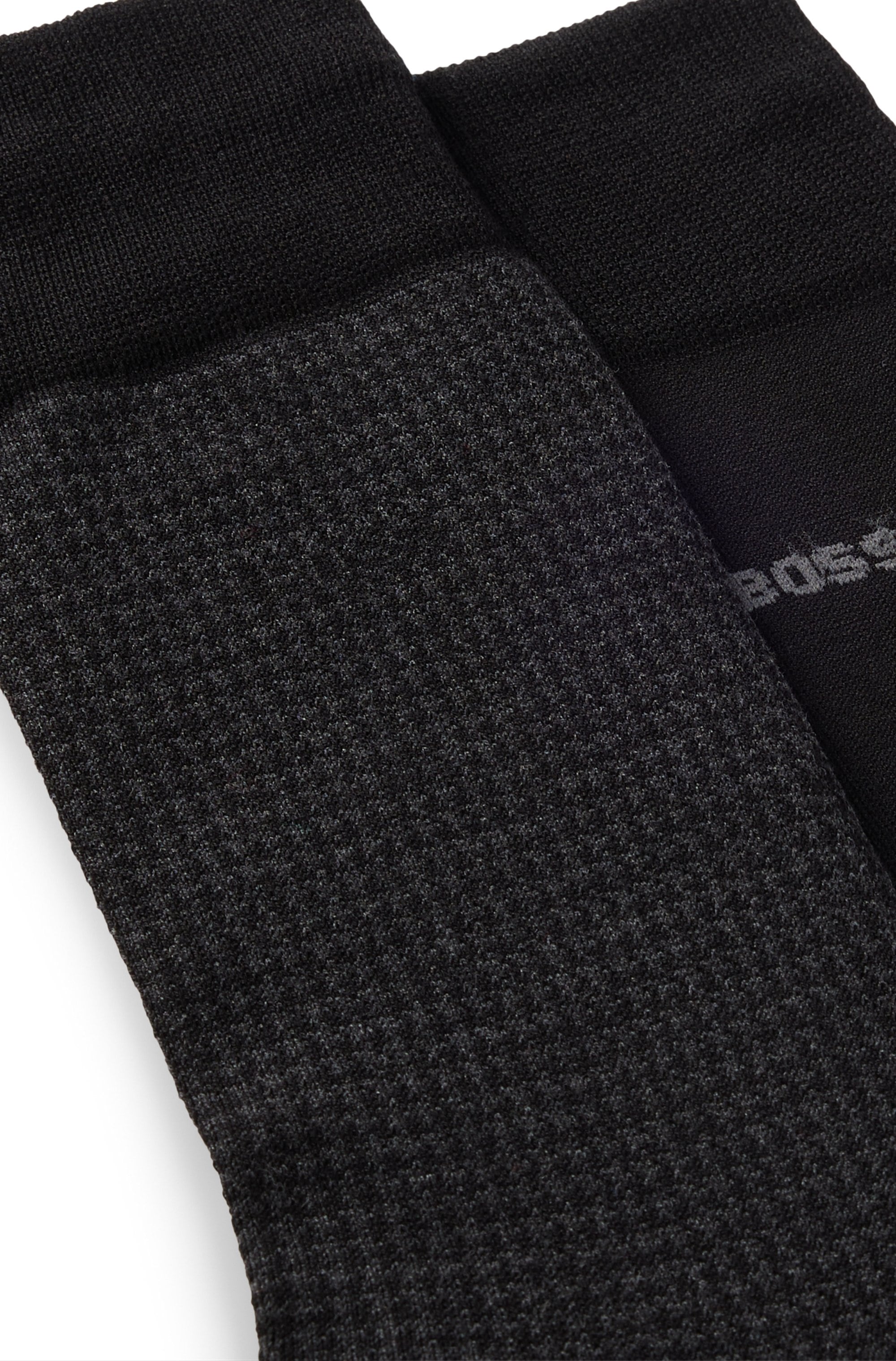 BOSS Socken »2P Houndstooth MC«, (Packung, 2 Paar, 2er Pack), mit eingesticktem Markenlogo
