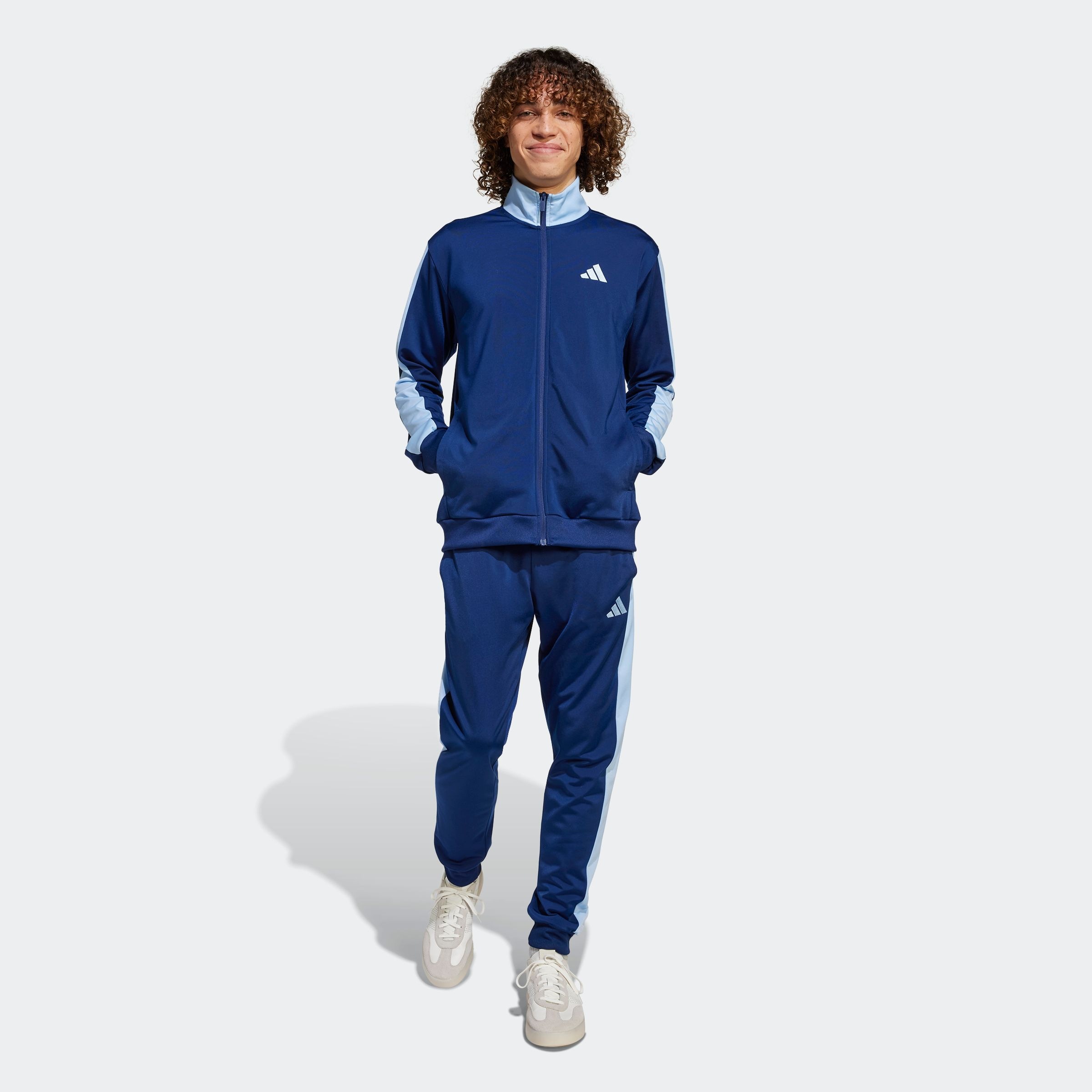 adidas Sportswear Trainingsanzug "SPORTSWEAR BASIC TRICOT COLORBLOCK" 2 Stk günstig online kaufen