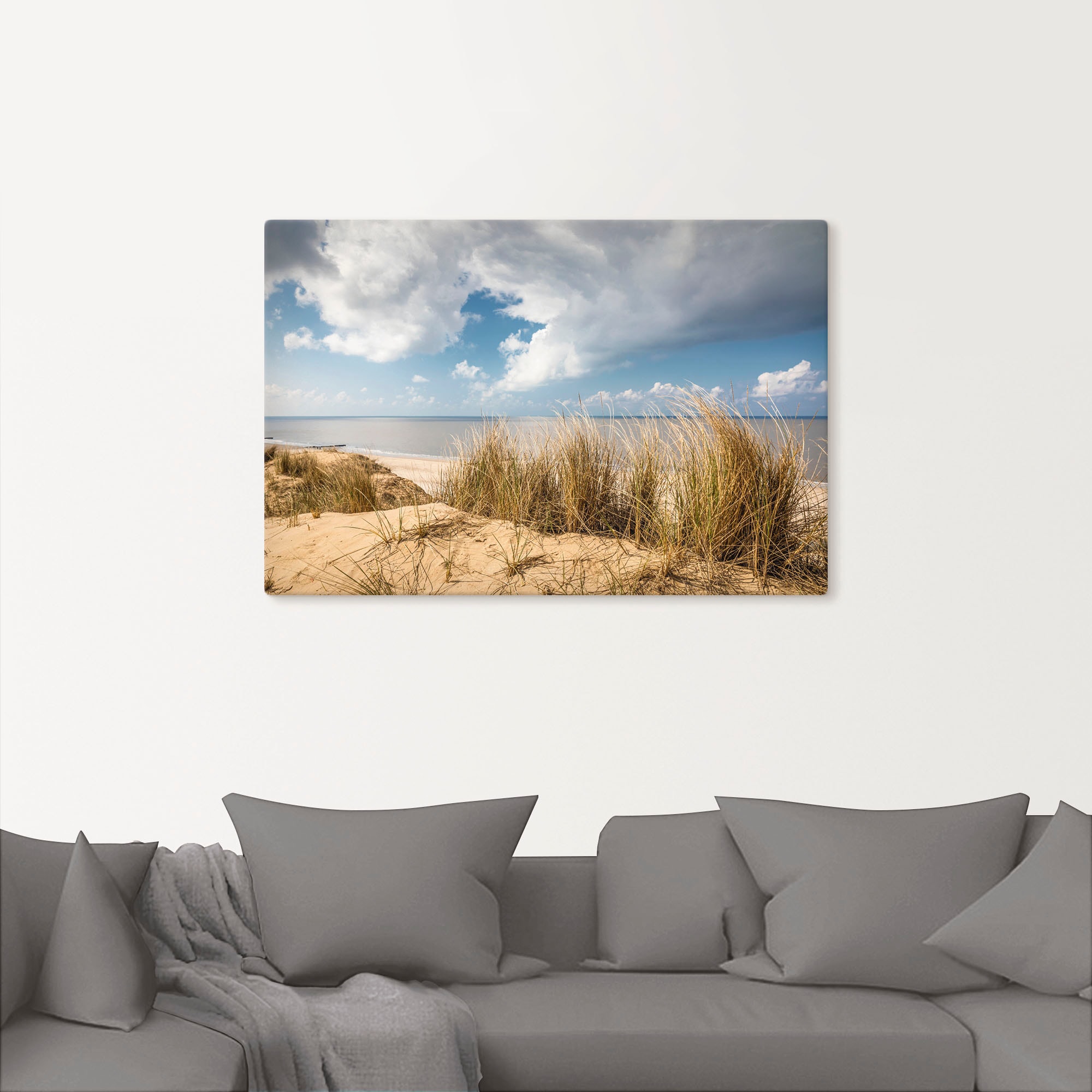 Artland Wandbild »Weg durch die Dünen am Roten Kliff«, Strandbilder, (1 St.), als Alubild, Outdoorbild, Leinwandbild, Poster in verschied. Größen