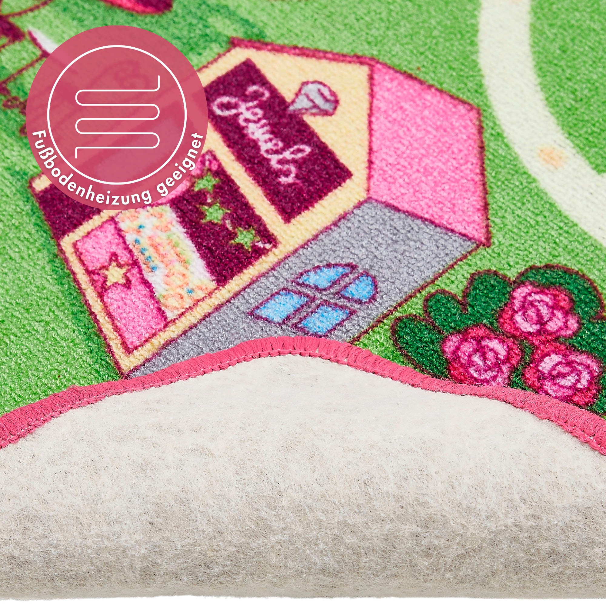 Andiamo Kinderteppich »Straße Lagerräumung«, rechteckig, 5 mm Höhe, Straßen-Spiel-Teppich, Sonderposten, für Mädchen & Jungen