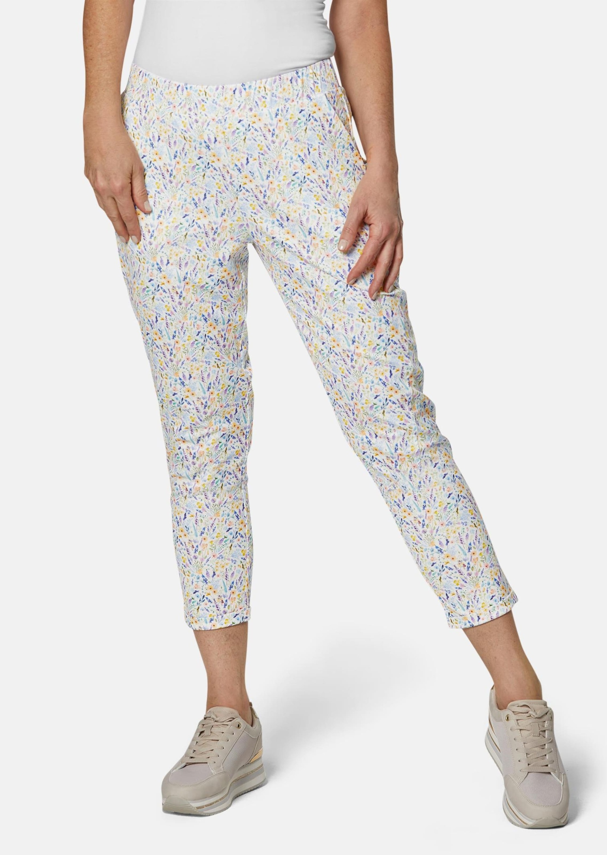 GOLDNER Chinos "Kurzgröße Attraktive Druckhose mit weichem Fall" günstig online kaufen