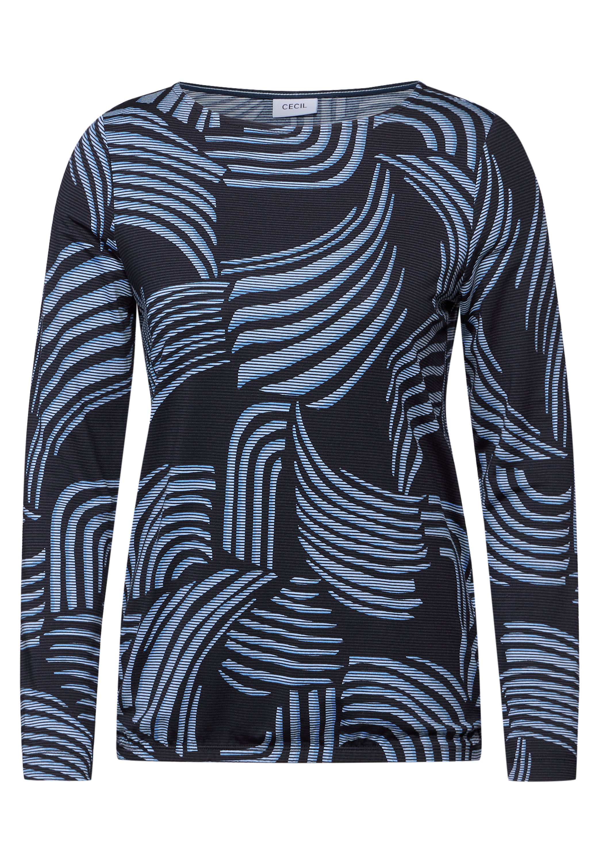 Cecil Print-Shirt, mit U-Boot-Ausschnitt