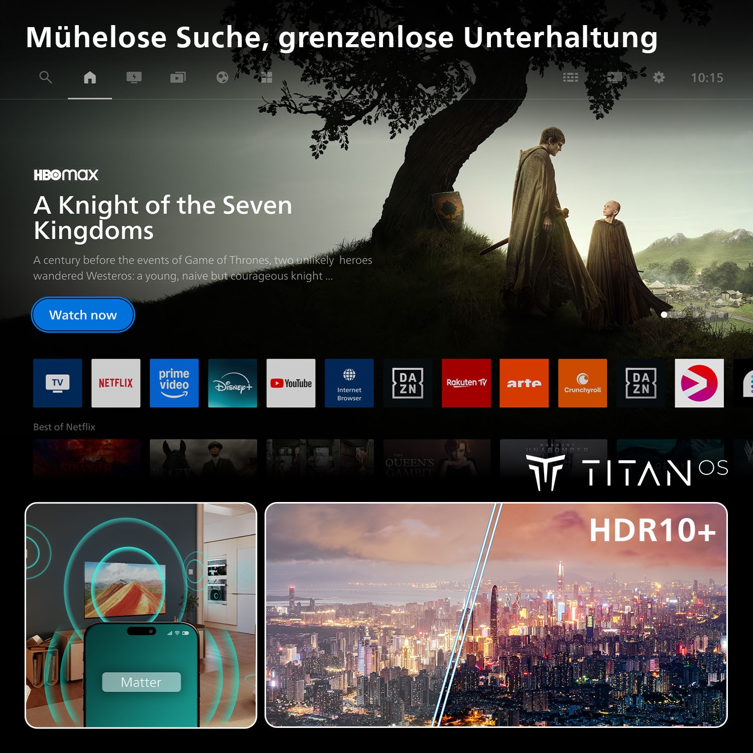 Philips QLED-Fernseher »75PQS7801/12« 189 cm/75 ″ Smart-TV