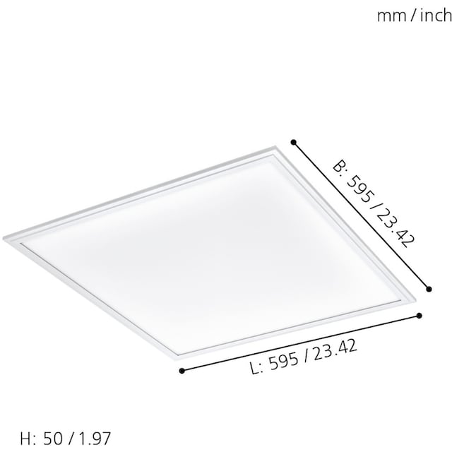 EGLO LED Panel »SALOBRENA-C«, 1 flammig-flammig, EGLO CONNECT, Steuerung  über APP + Fernbedienung,BLE, CCT, RGB bestellen | BAUR