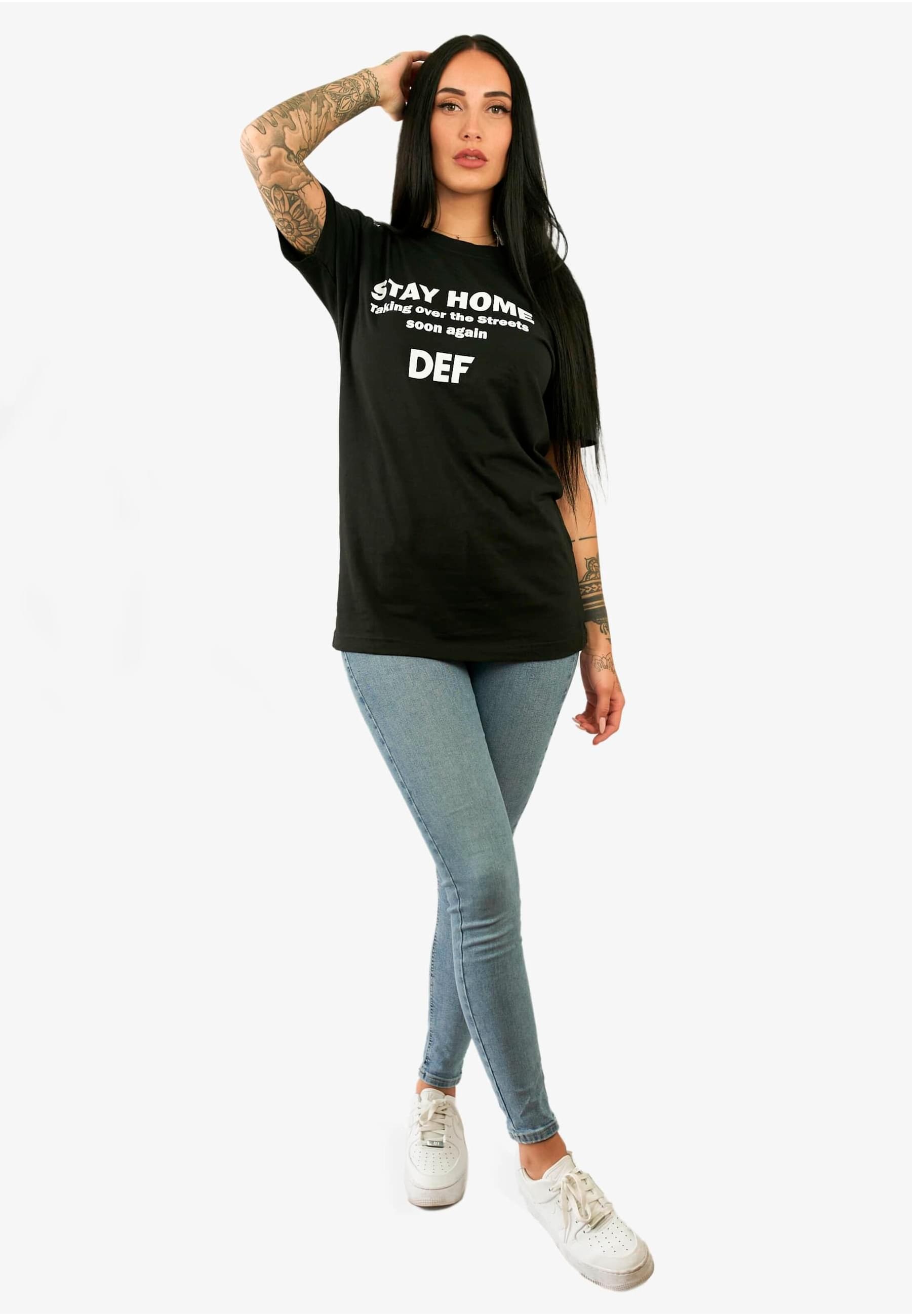 DEF Kurzarmshirt »DEF Herren Stay Home T-Shirt«, (1 tlg.)