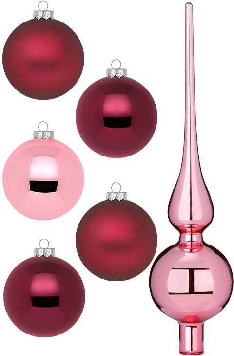 Weihnachtsbaumkugel »Berry Kiss, Weihnachtsdeko, Christbaumschmuck«, (Set, 46 St.),...