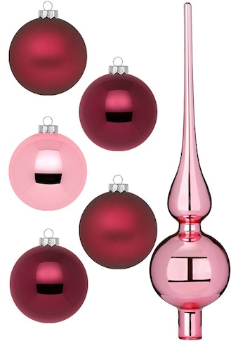 Weihnachtsbaumkugel »Berry Kiss, Weihnachtsdeko, Christbaumschmuck«, (Set, 46 St.)